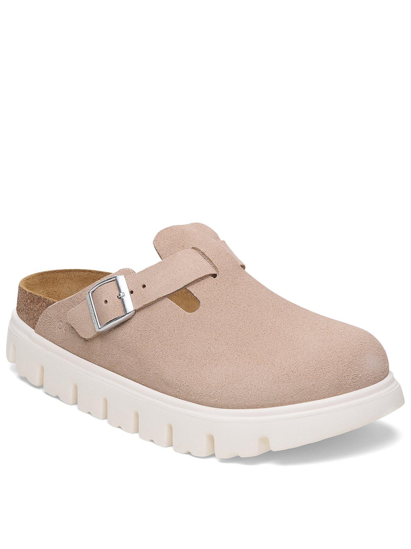 Birkenstock Boston Chunky Suede Clog - Pink