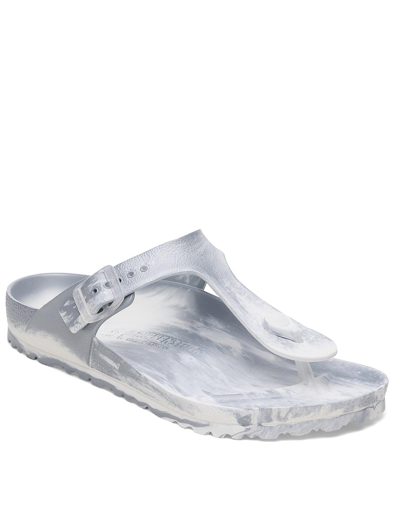 Birkenstock Gizeh Eva Metallic Sandals - Silver