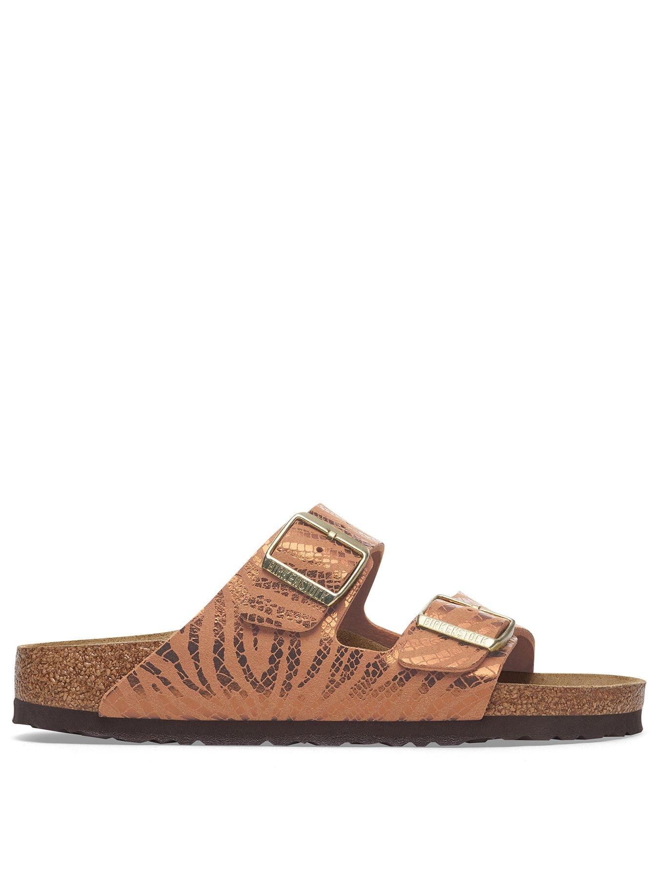  image of birkenstock-arizona-animal-print-sandal-brown