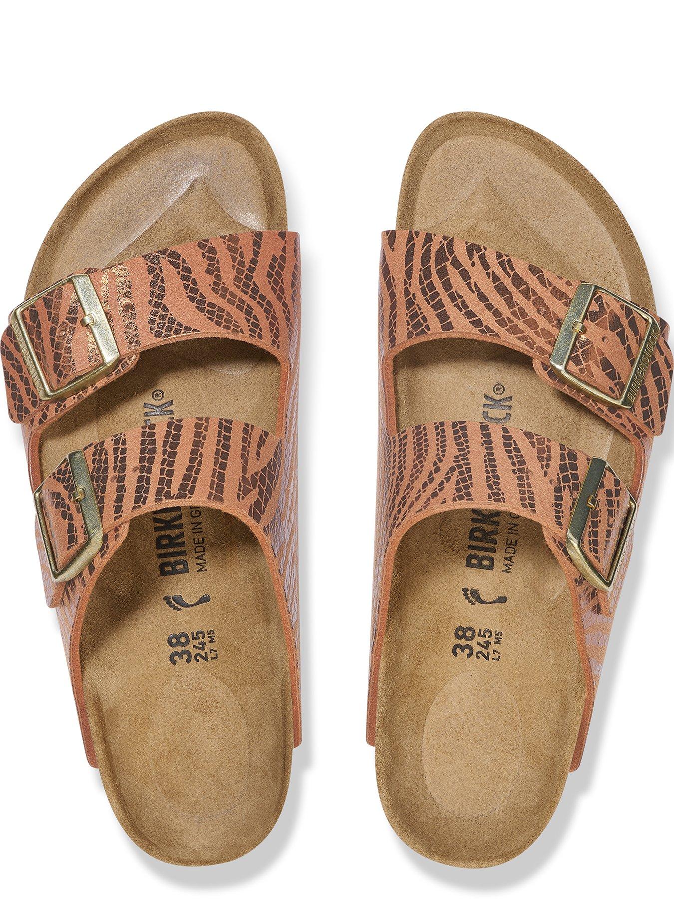  image of birkenstock-arizona-animal-print-sandal-brown