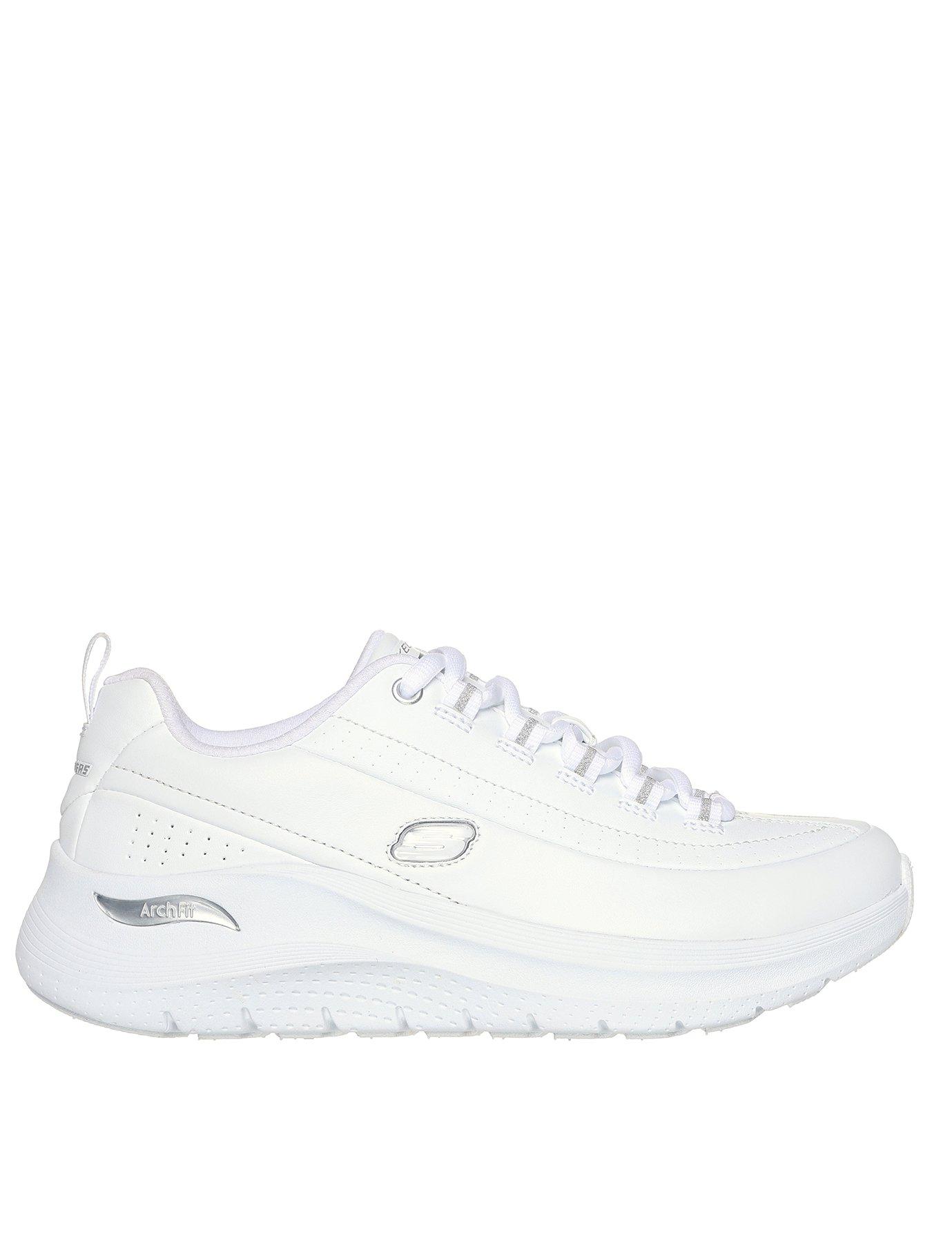 Skechers Arch Fit 2.0 Classic Leather Trainer - White