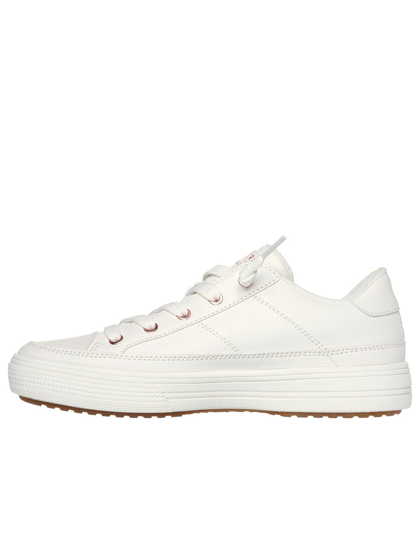 Image 5 of 5 of Skechers Arch Fit Arcade Duraleather Slip On Trainer - White