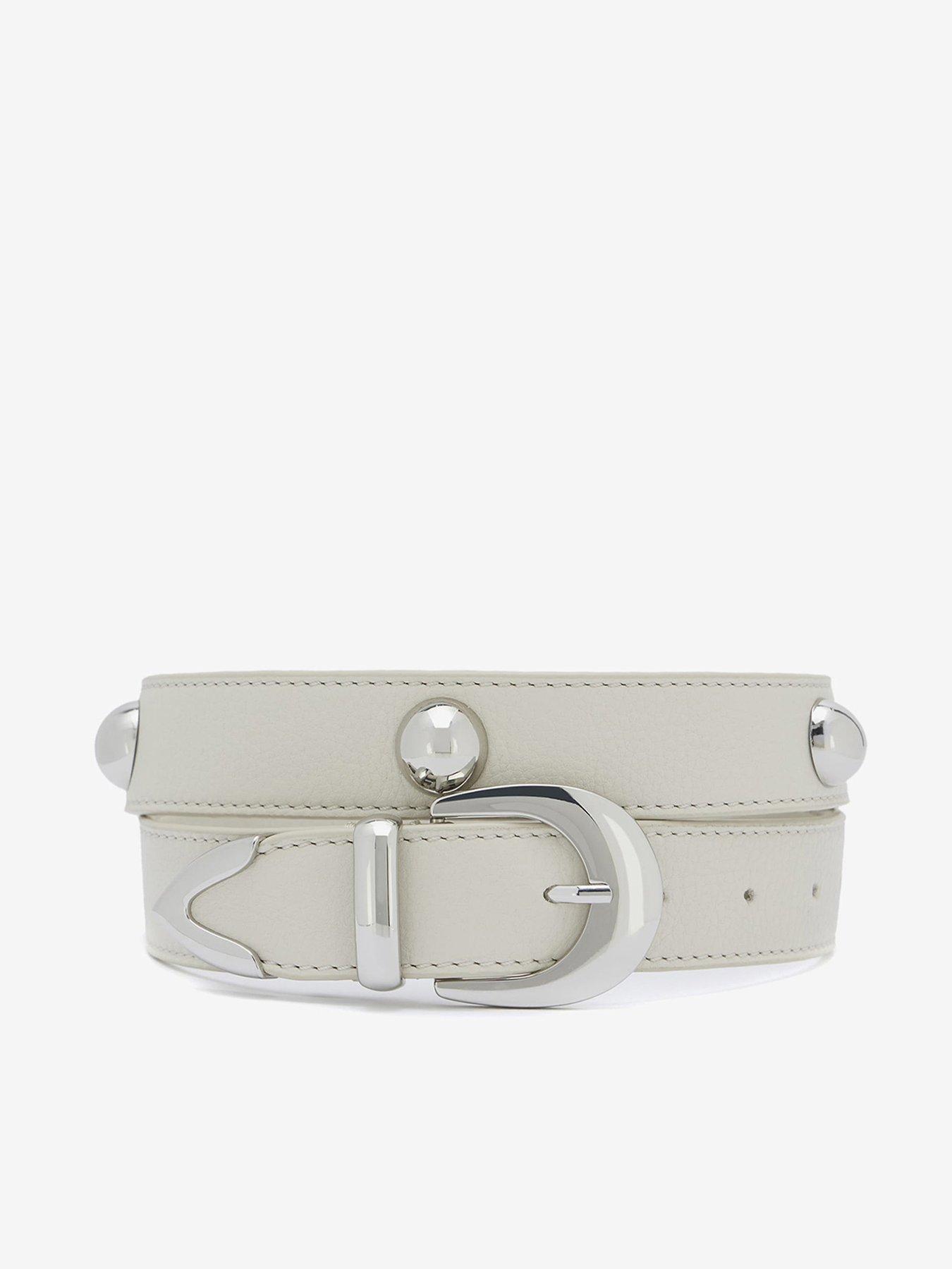  image of mint-velvet-white-statement-leather-belt