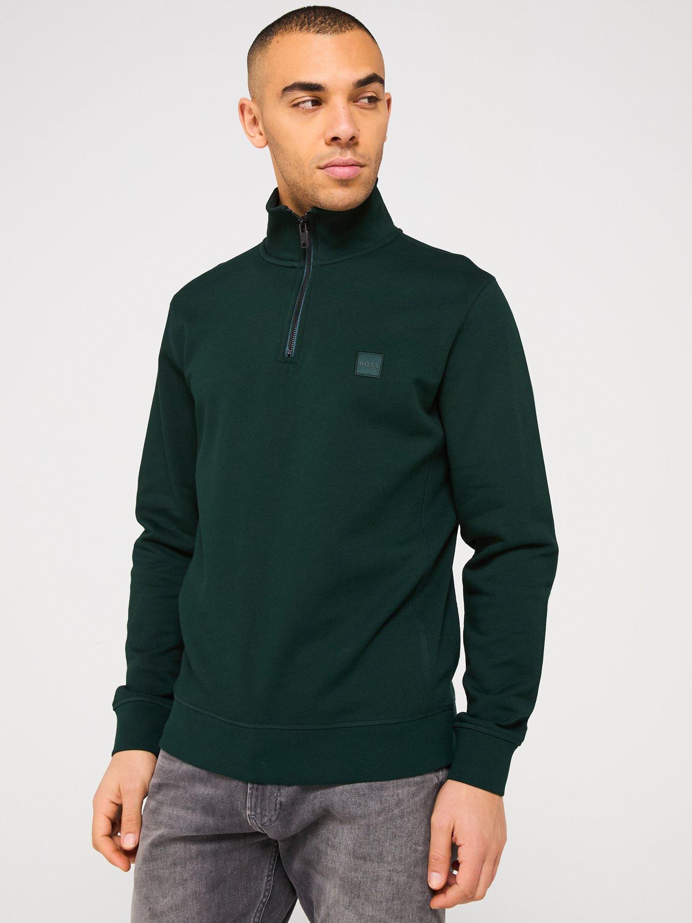 boss-zetrust-14-zip-sweatshirt-dark-green