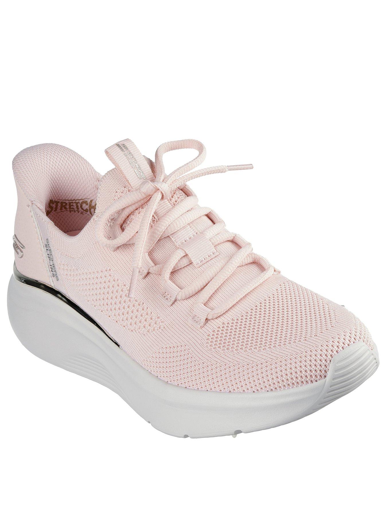  image of skechers-bobs-b-love-slip-in-knit-trainer-pink