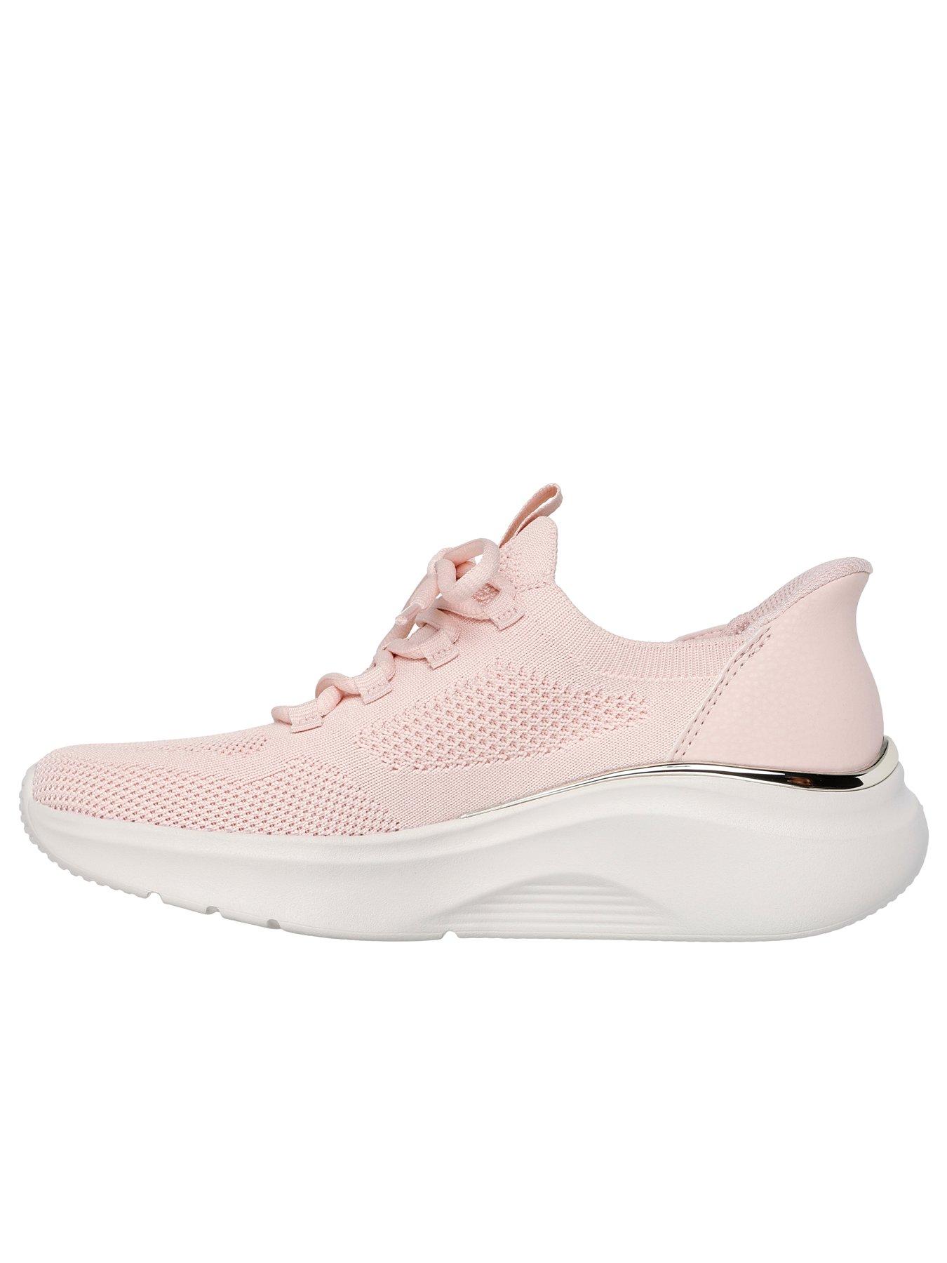 image of skechers-bobs-b-love-slip-in-knit-trainer-pink