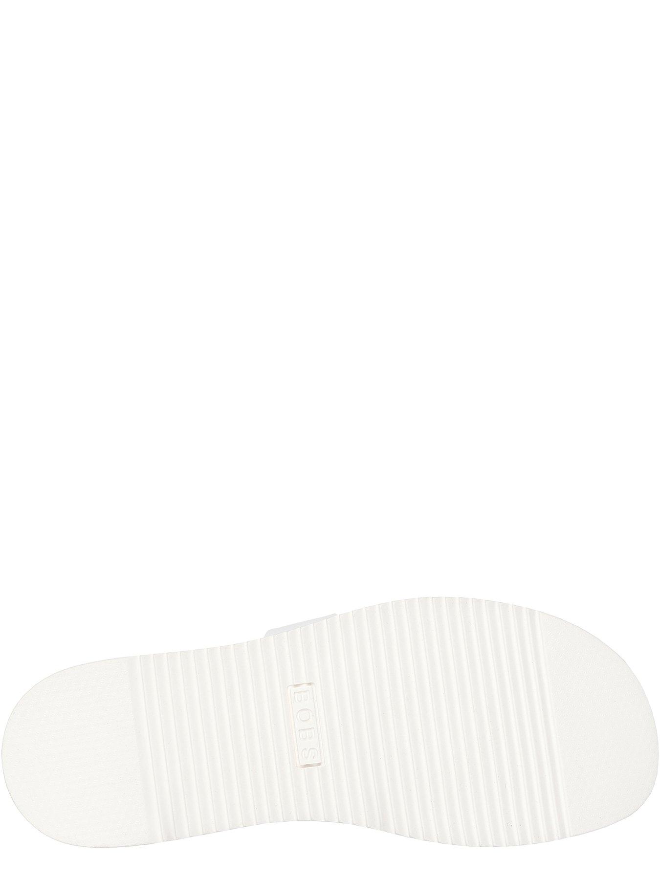  image of skechers-desert-kiss-low-duraleather-double-h-strap-slide-white-duraleather