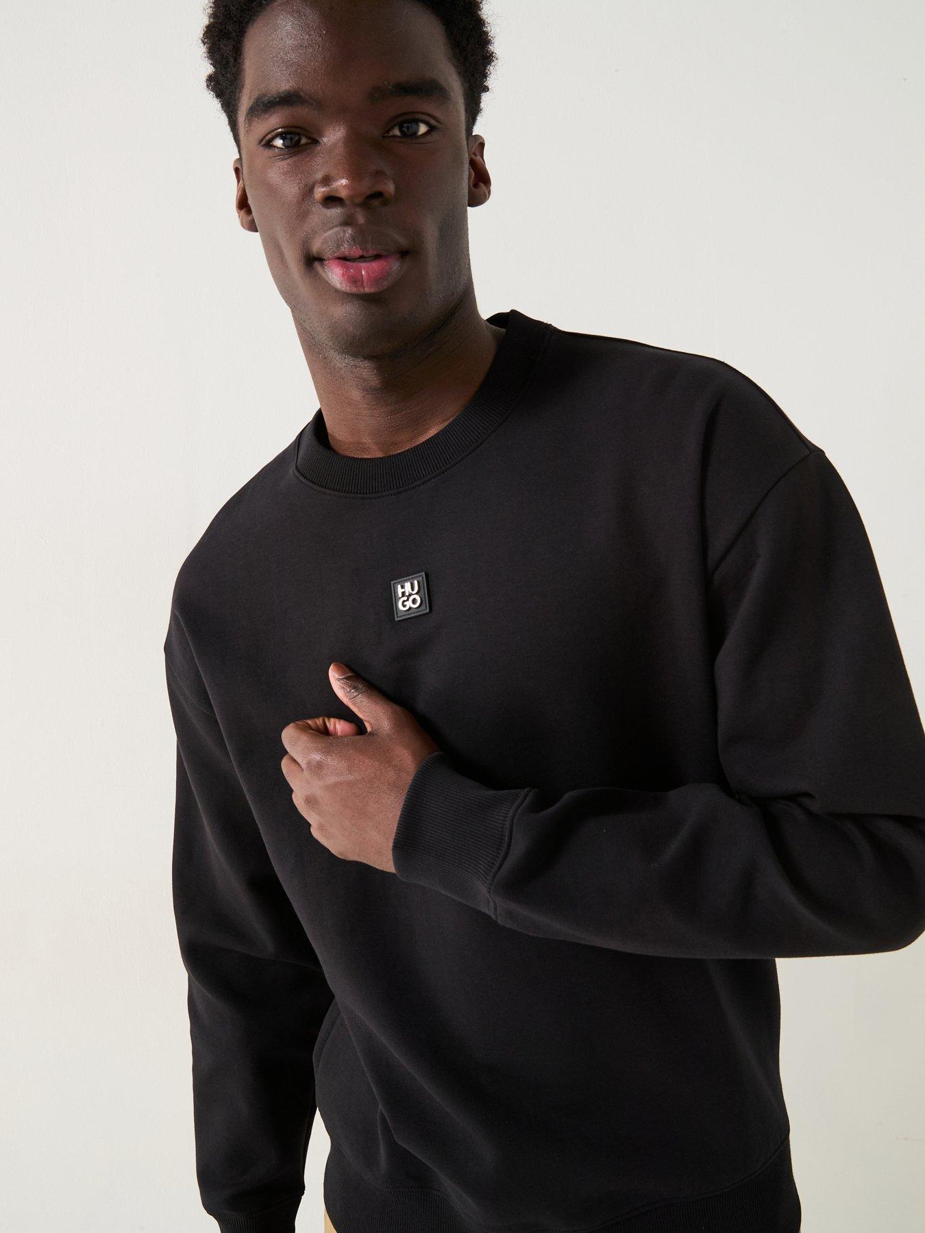 hugo-dettil-relaxed-fit-logo-crew-neck-sweatshirt-black