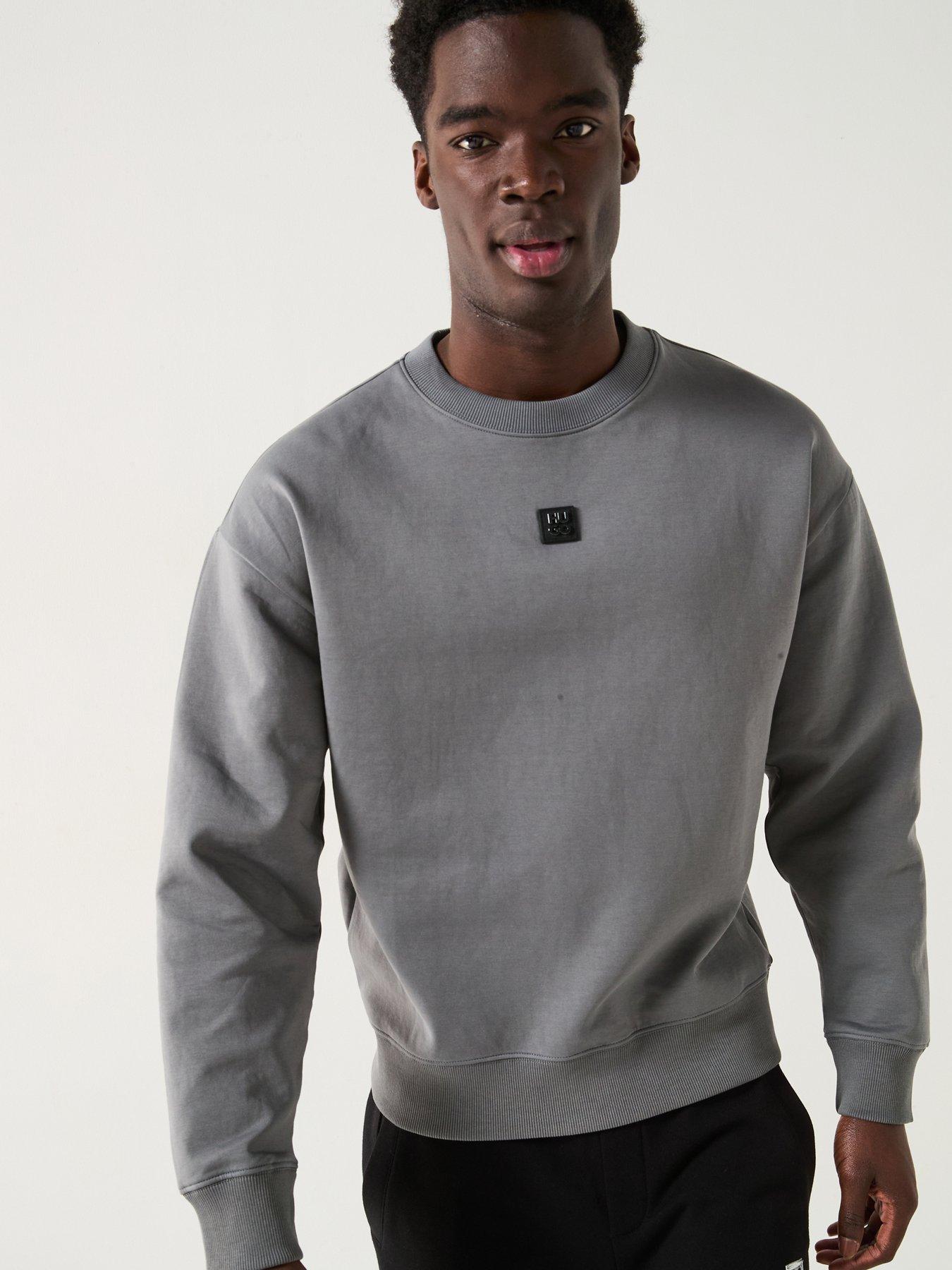 hugo-dettil-relaxed-fit-logo-crew-neck-sweatshirt-grey