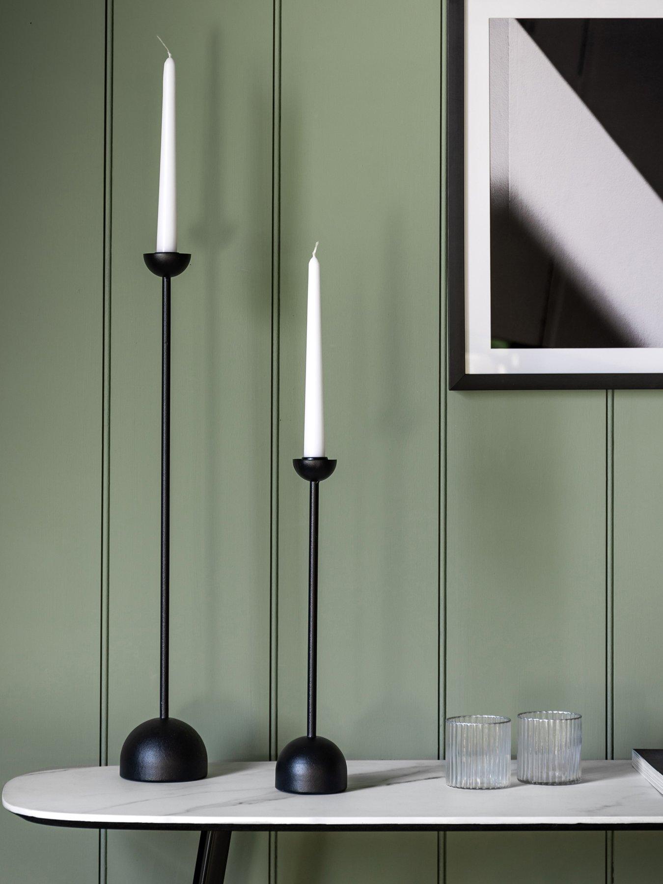  image of gallery-roddy-candlestick-large-black-100x100x600mm