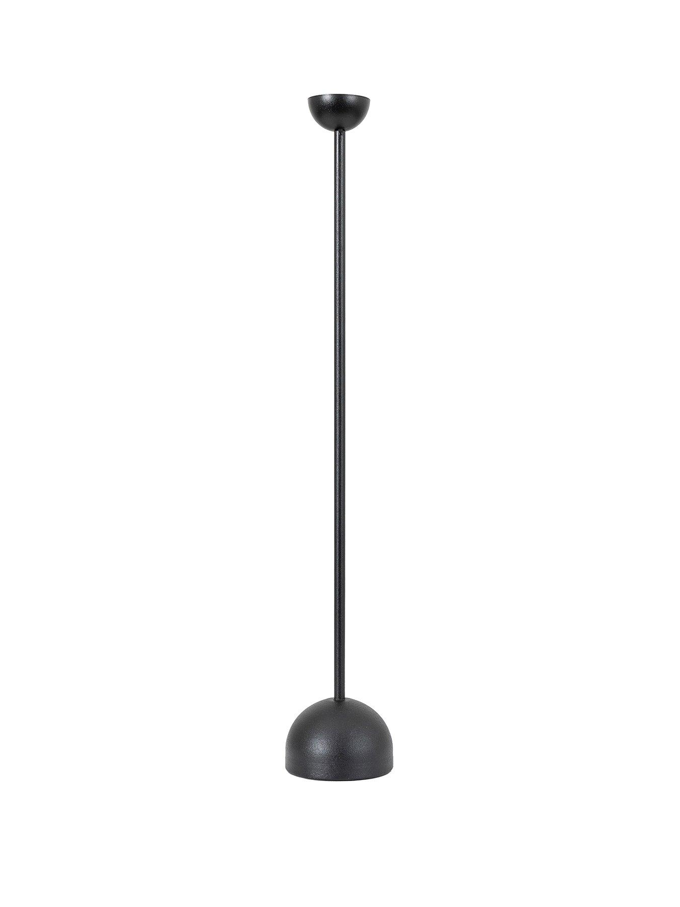  image of gallery-roddy-candlestick-large-black-100x100x600mm