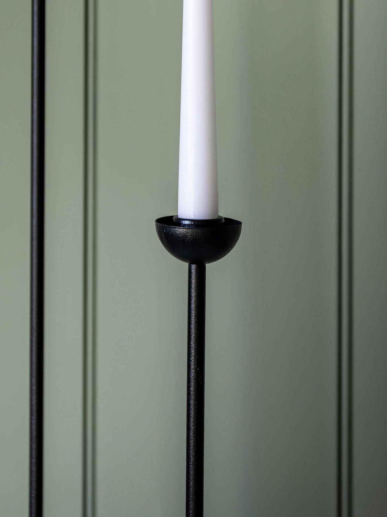 Image 3 of 4 of Gallery Direct Roddy Candlestick Small Black 80x80x355mm