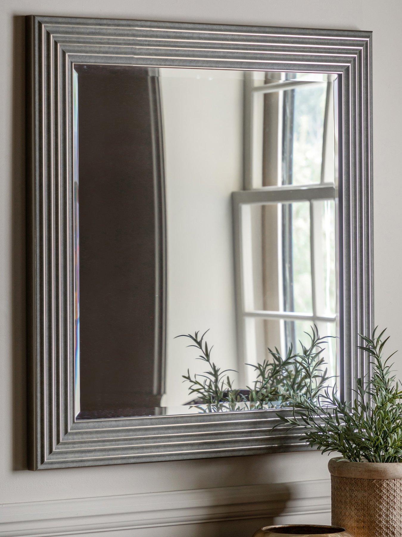 undefined Whitechapel Mirror Silver Rectangle 870x870mm