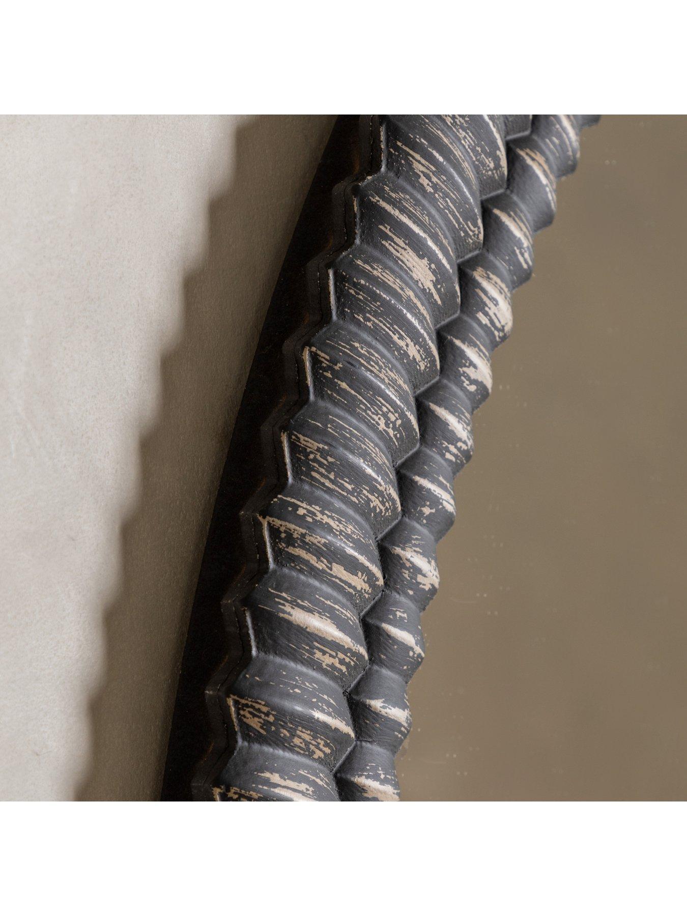 Image 4 of 7 of Gallery Direct Pimlico Arch Mirror Black 1200x1000mm