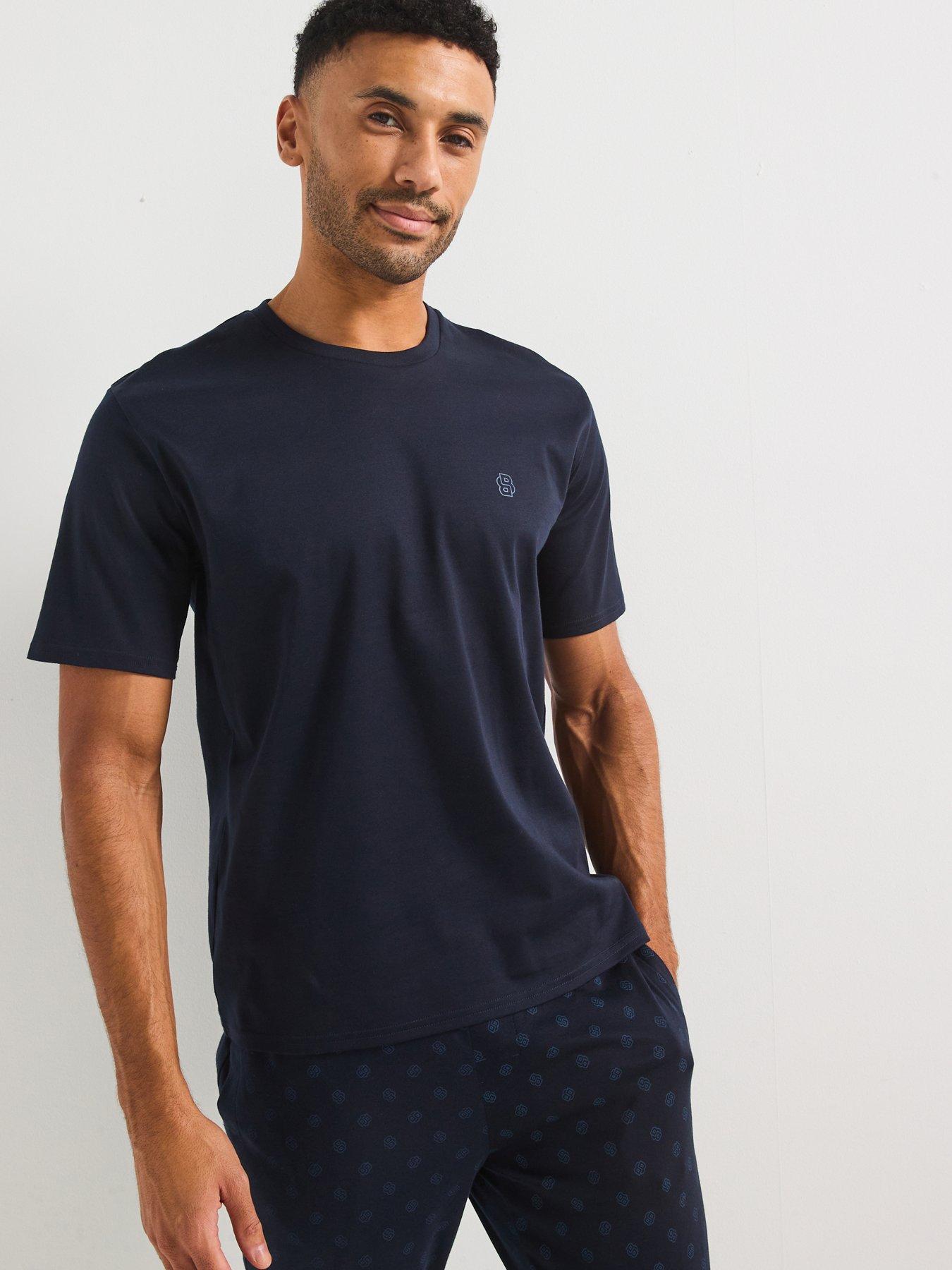  image of boss-relax-regular-fit-bb-loungewear-t-shirt-navy