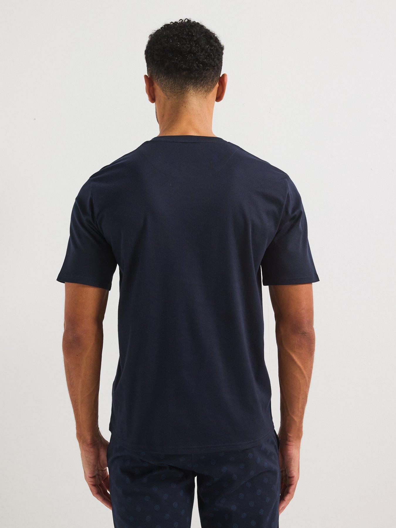  image of boss-relax-regular-fit-bb-loungewear-t-shirt-navy