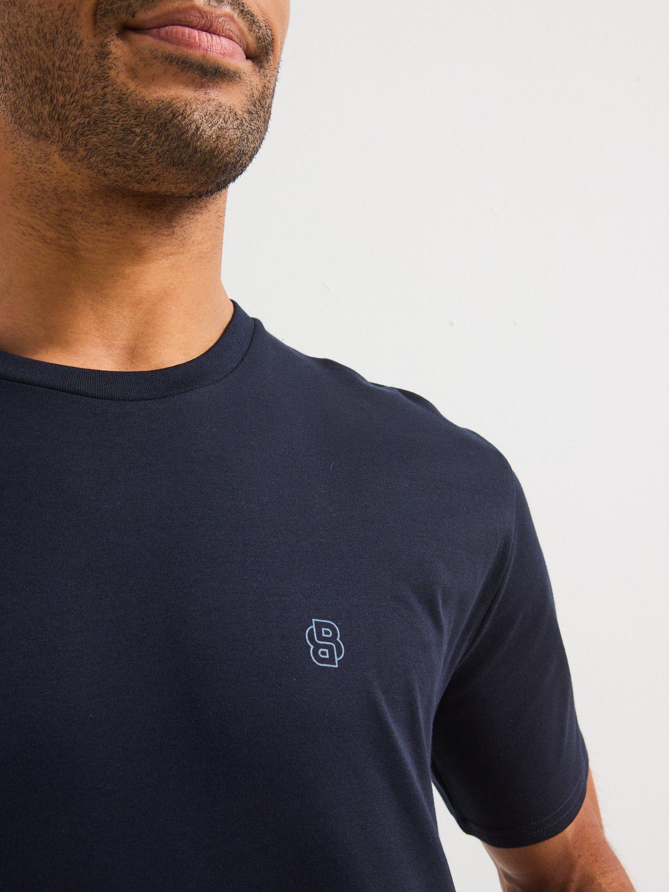  image of boss-relax-regular-fit-bb-loungewear-t-shirt-navy