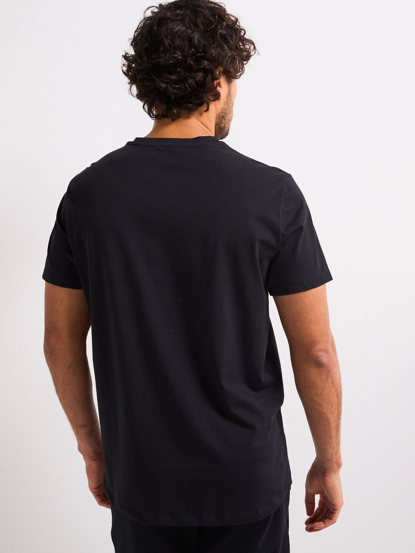  image of boss-tn365-regular-fit-left-chest-logo-t-shirt-black