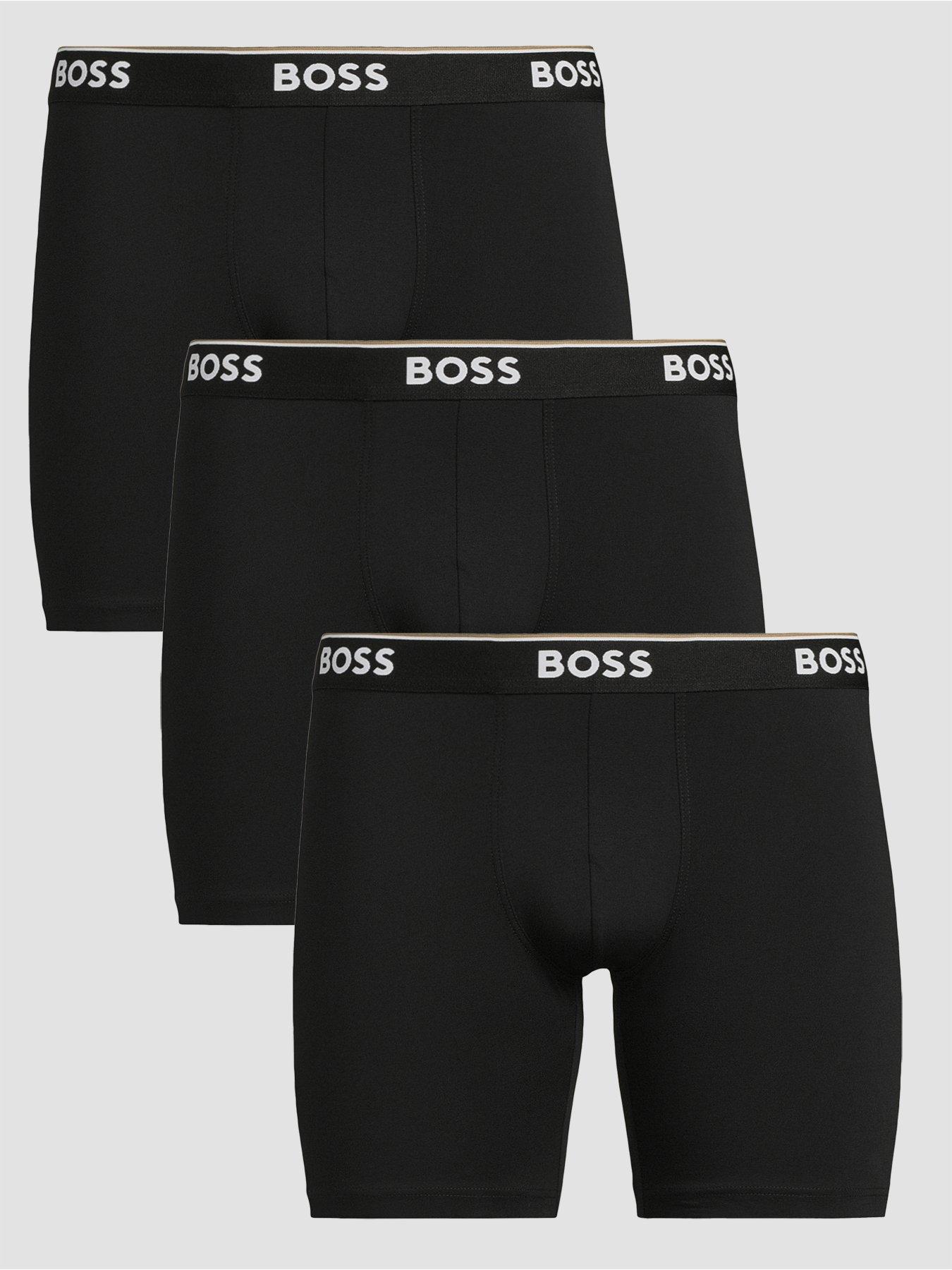 undefined 3 Pack of Power Long Boxer Briefs - Black