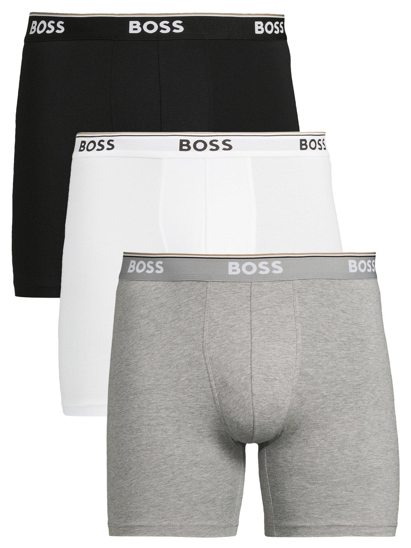 Image 1 of 4 of BOSS 3 Pack Power Long Boxer Briefs - Black