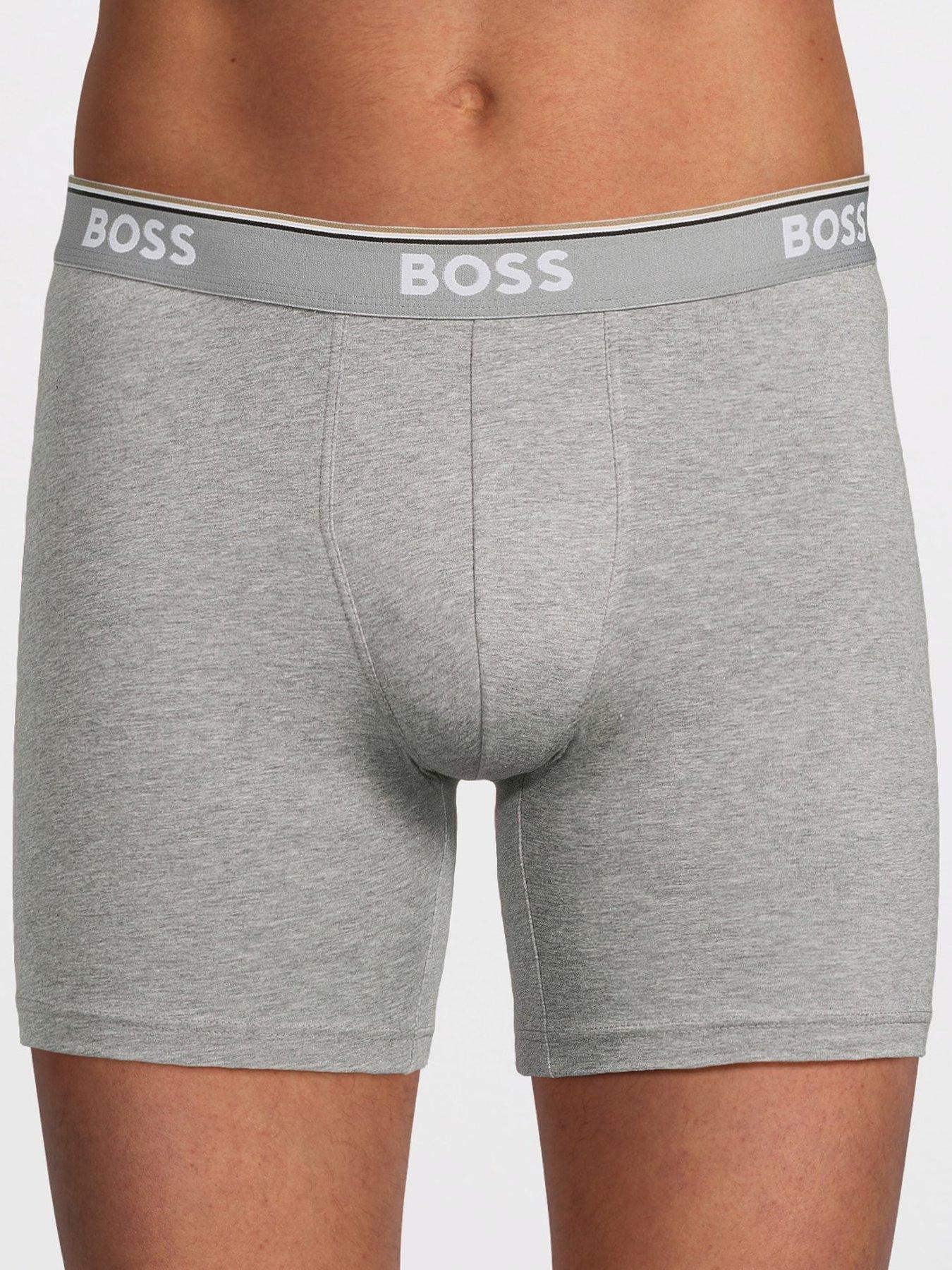 Image 2 of 4 of BOSS 3 Pack Power Long Boxer Briefs - Black