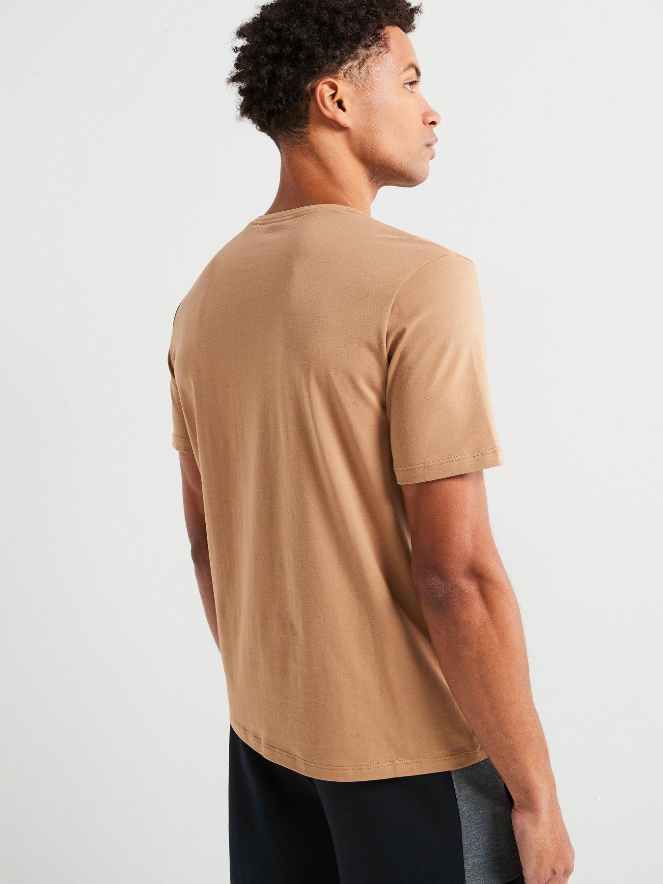 Image 2 of 4 of BOSS Mix &amp; Match Regular Fit Loungewear T-shirt-beige