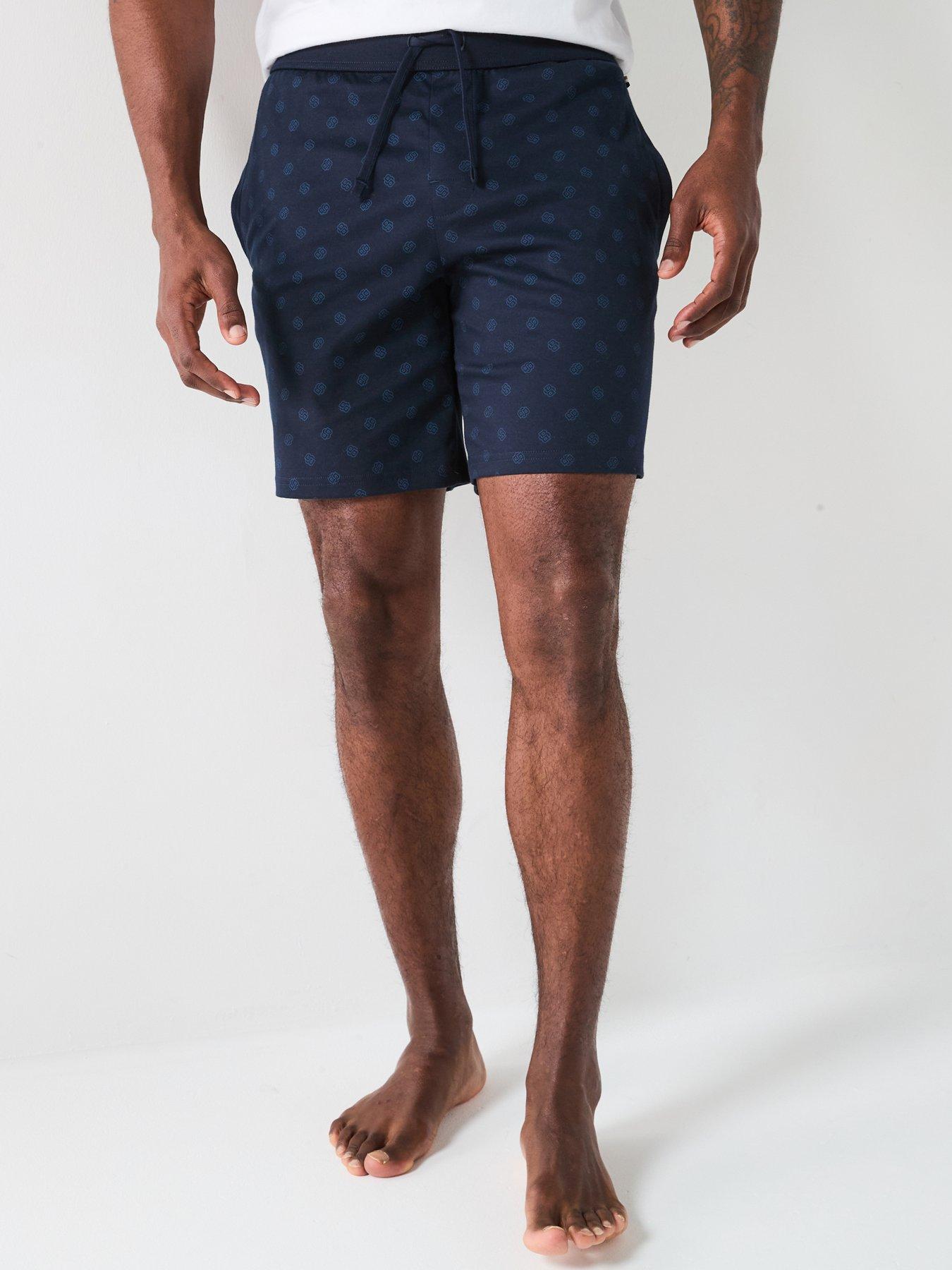 BOSS Relax Aop Loungewear Shorts-navy