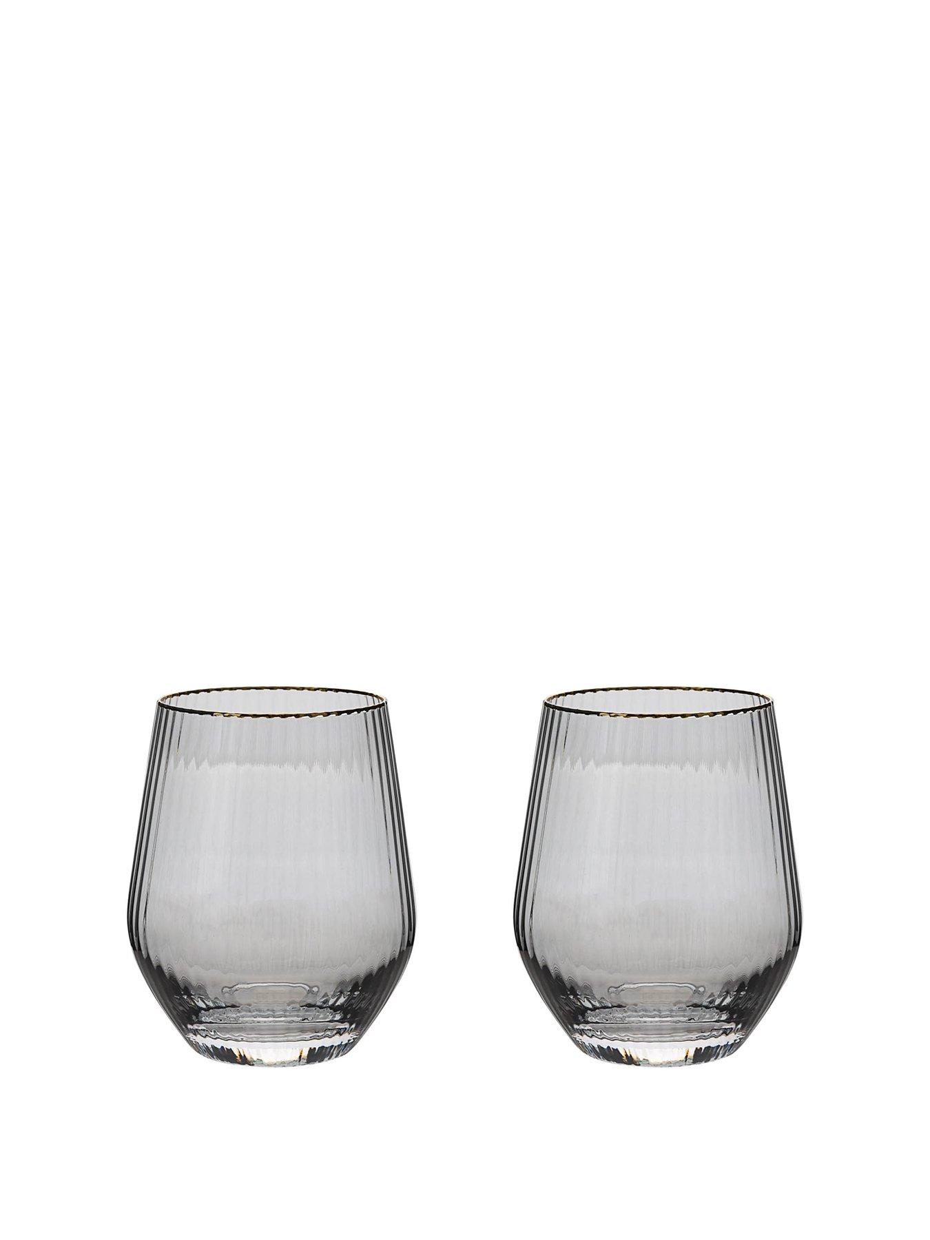  image of hestia-serene-space-grey-tumbler-glassesnbspndash-set-of-2