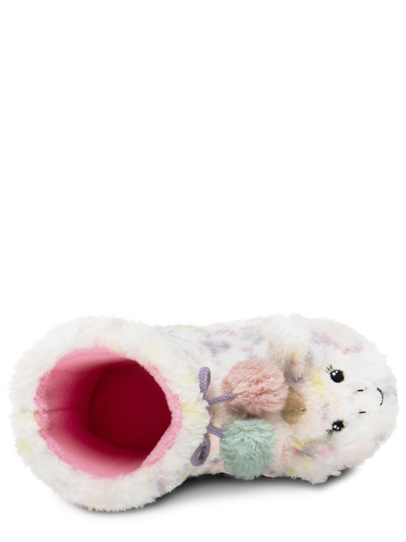  image of totes-kids-multi-faux-fur-boot-slippers