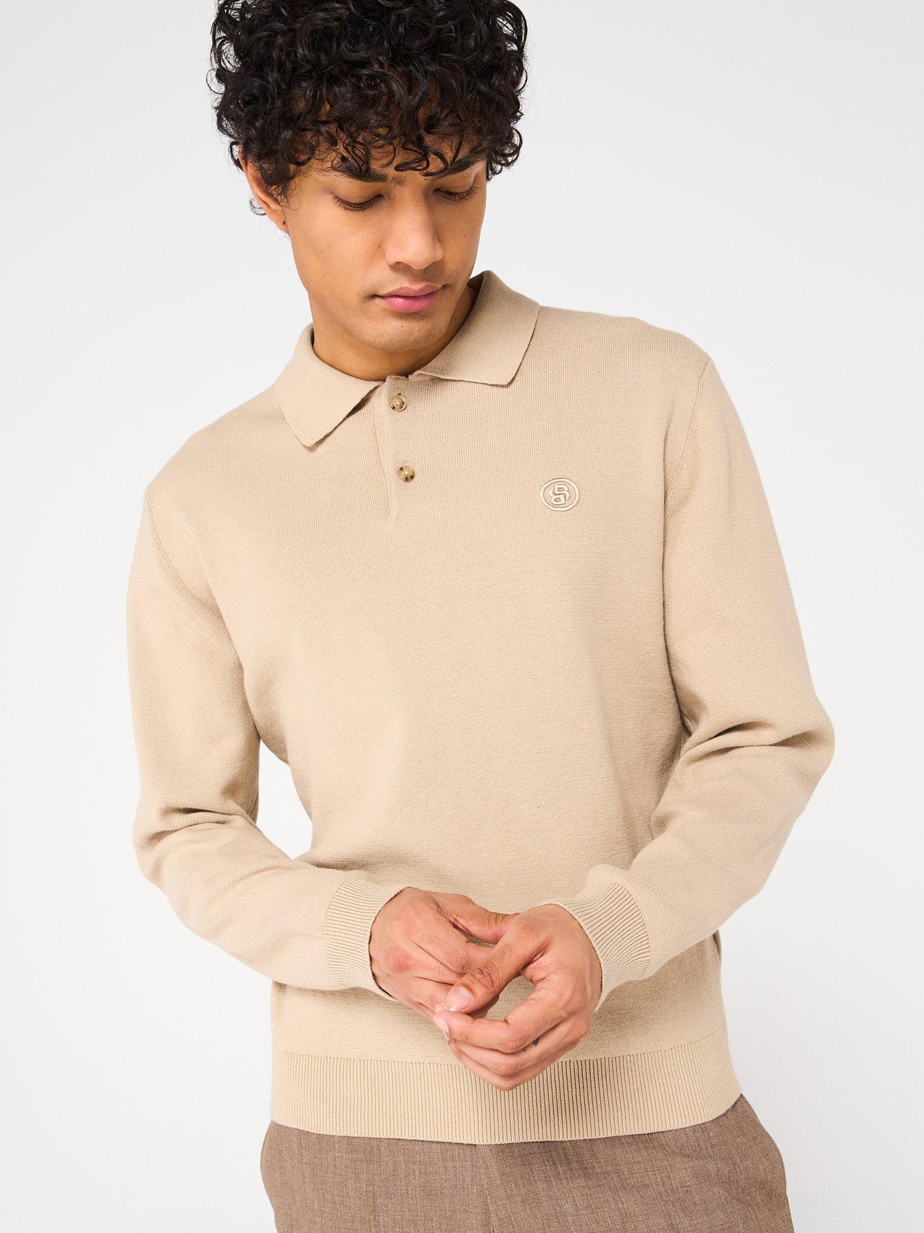 boss-c-baltazar-regular-fit-bb-heavyweight-knitted-polo-beige