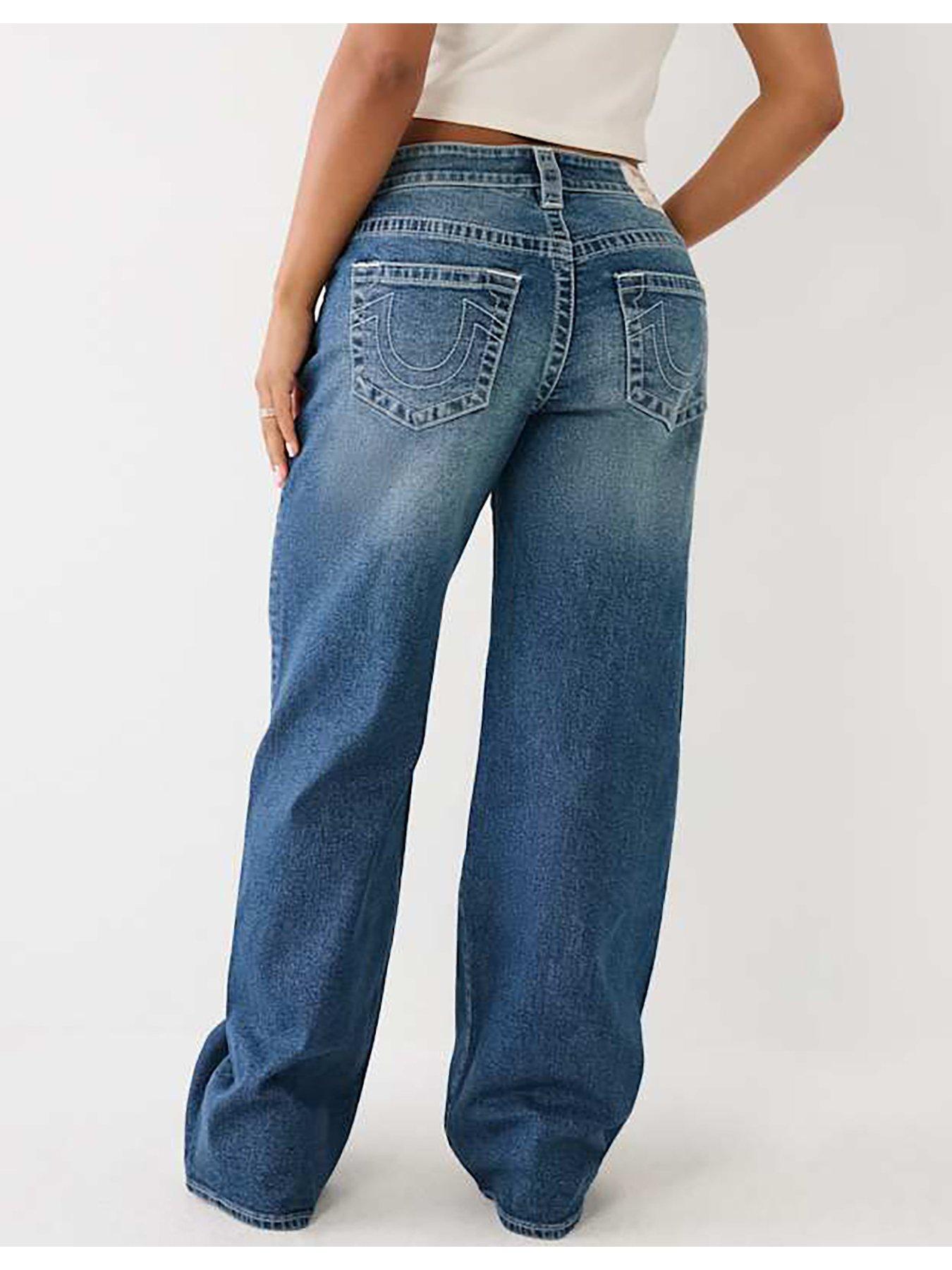 Image 2 of 6 of TRUE RELIGION Bobbi Baggy Jean - Dark Wash