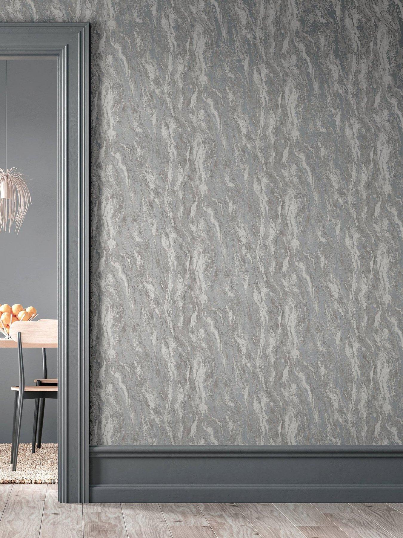 undefined Luxe Texture Pewter Wallpaper