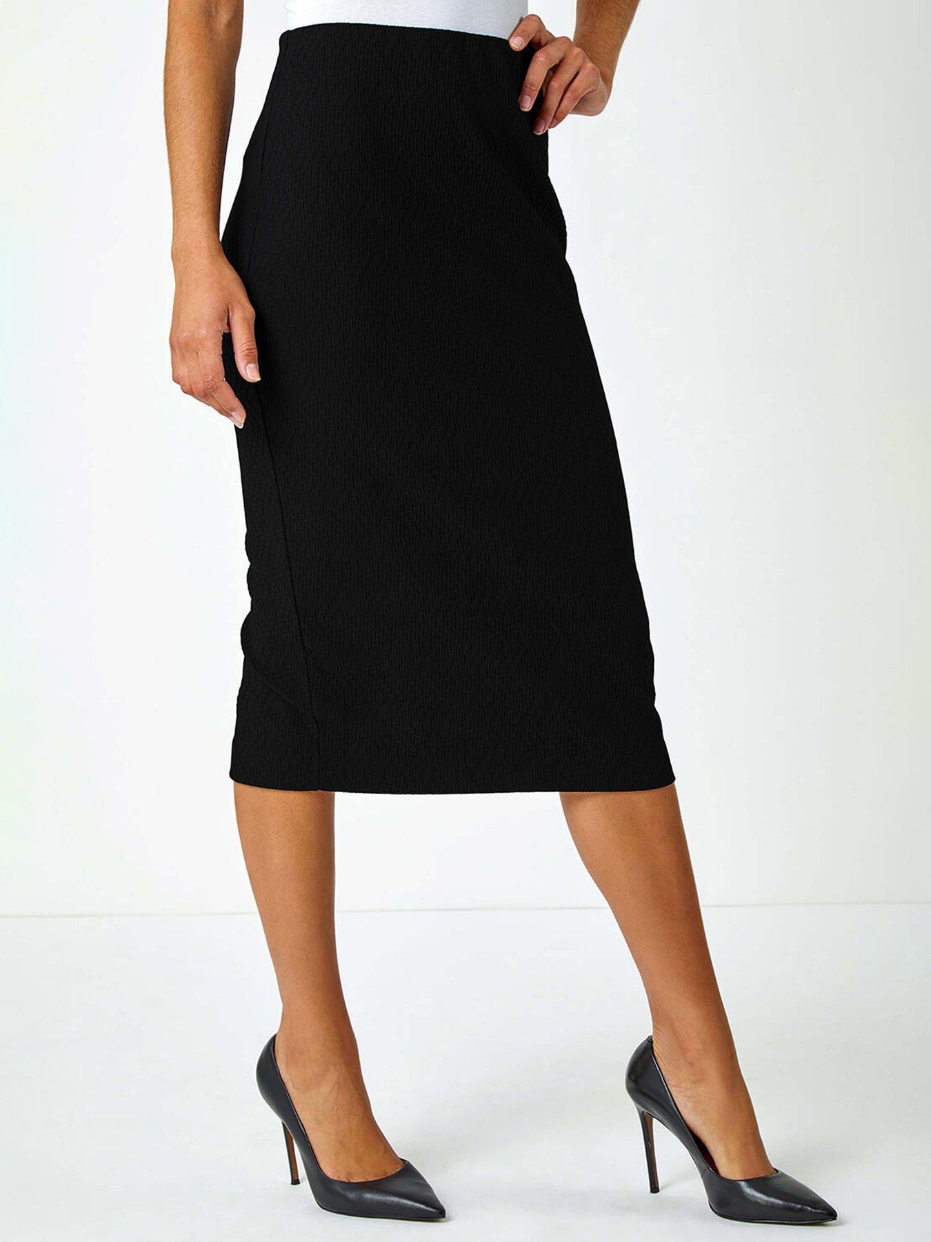 roman-jersey-textured-pencil-skirt-black
