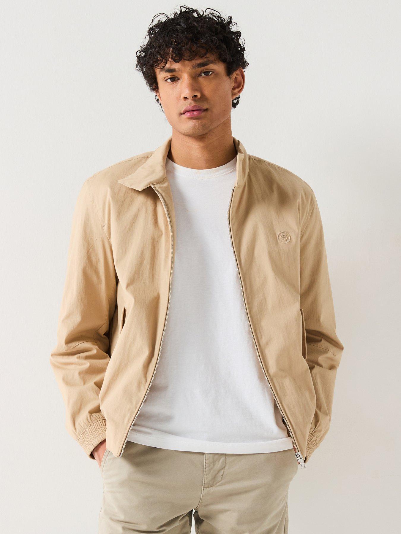 undefined H-Coiner Regular Fit BB Classic Harrington Jacket - Beige
