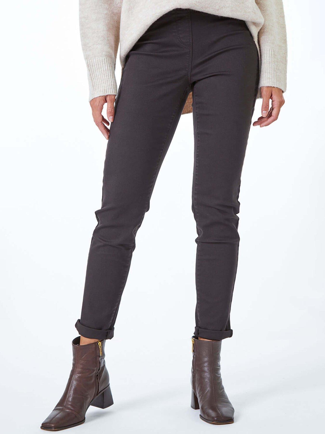 Image 1 of 5 of Roman 31' Denim Stretch Jegging - Chocolate