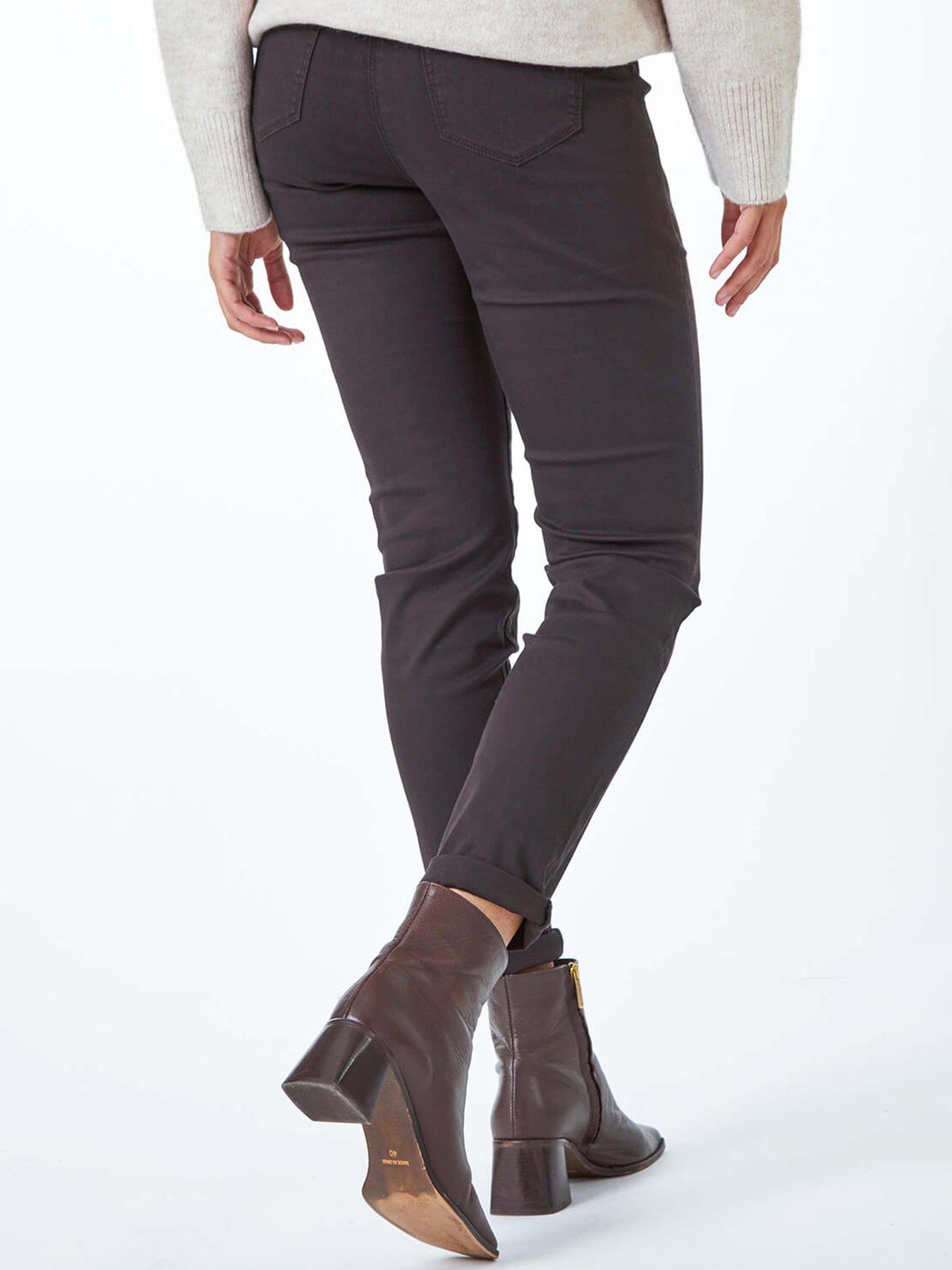 Image 2 of 5 of Roman 31' Denim Stretch Jegging - Chocolate
