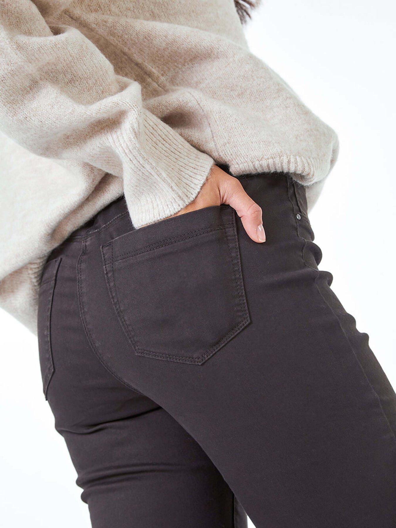Image 4 of 5 of Roman 31' Denim Stretch Jegging - Chocolate