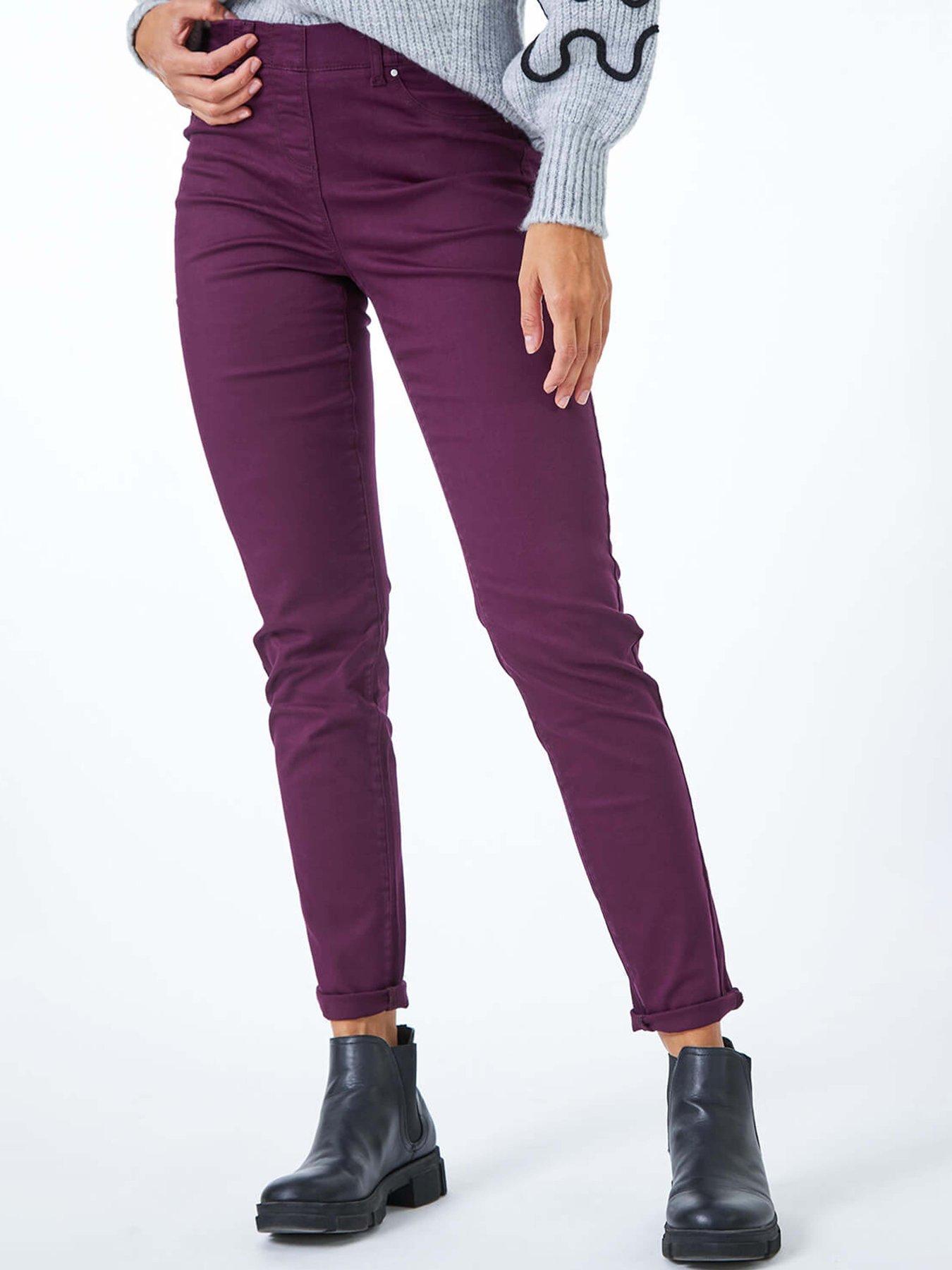 undefined 31'' Denim Stretch Jegging  - Plum
