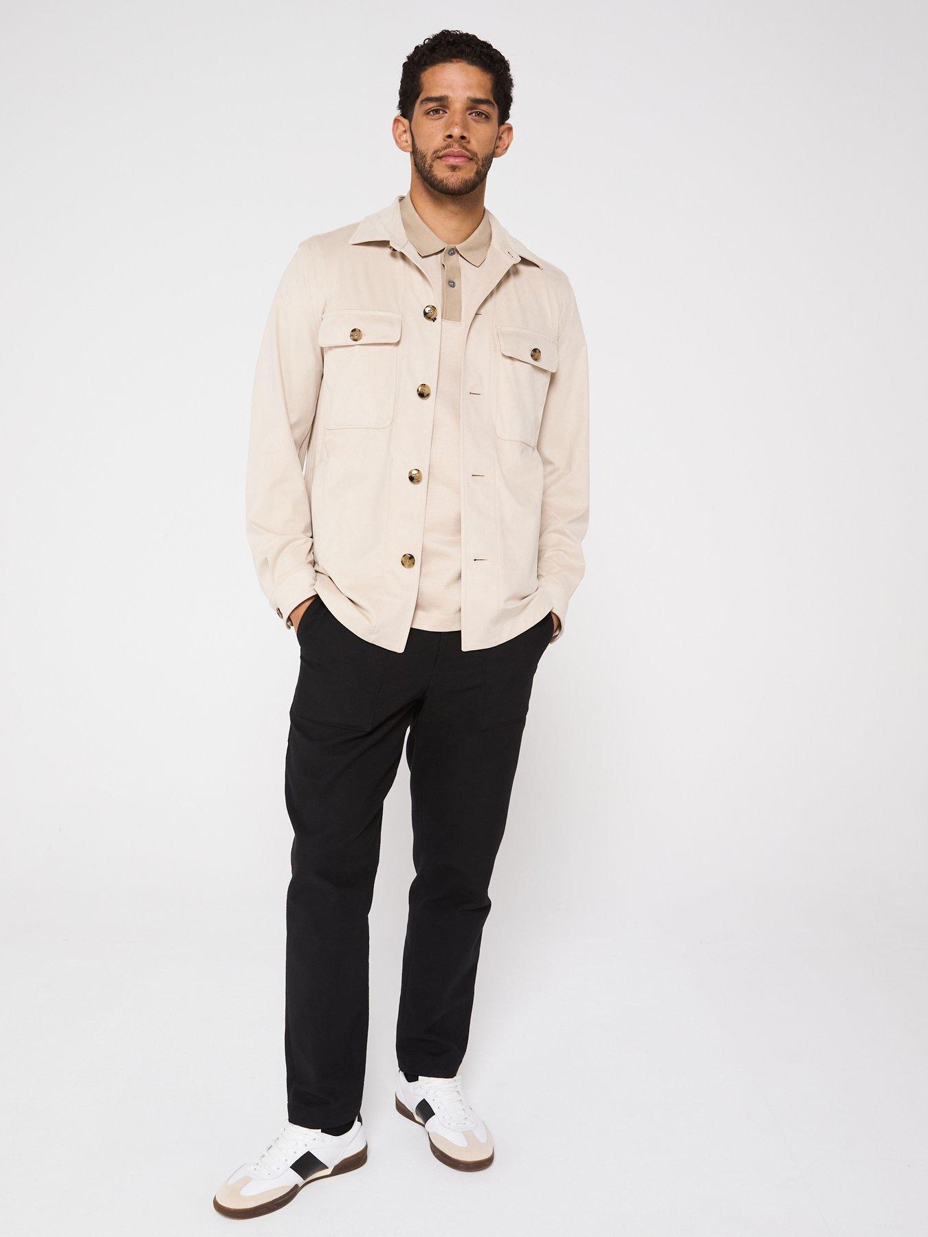  image of boss-c-carper-soft-brushed-overshirt-light-beige