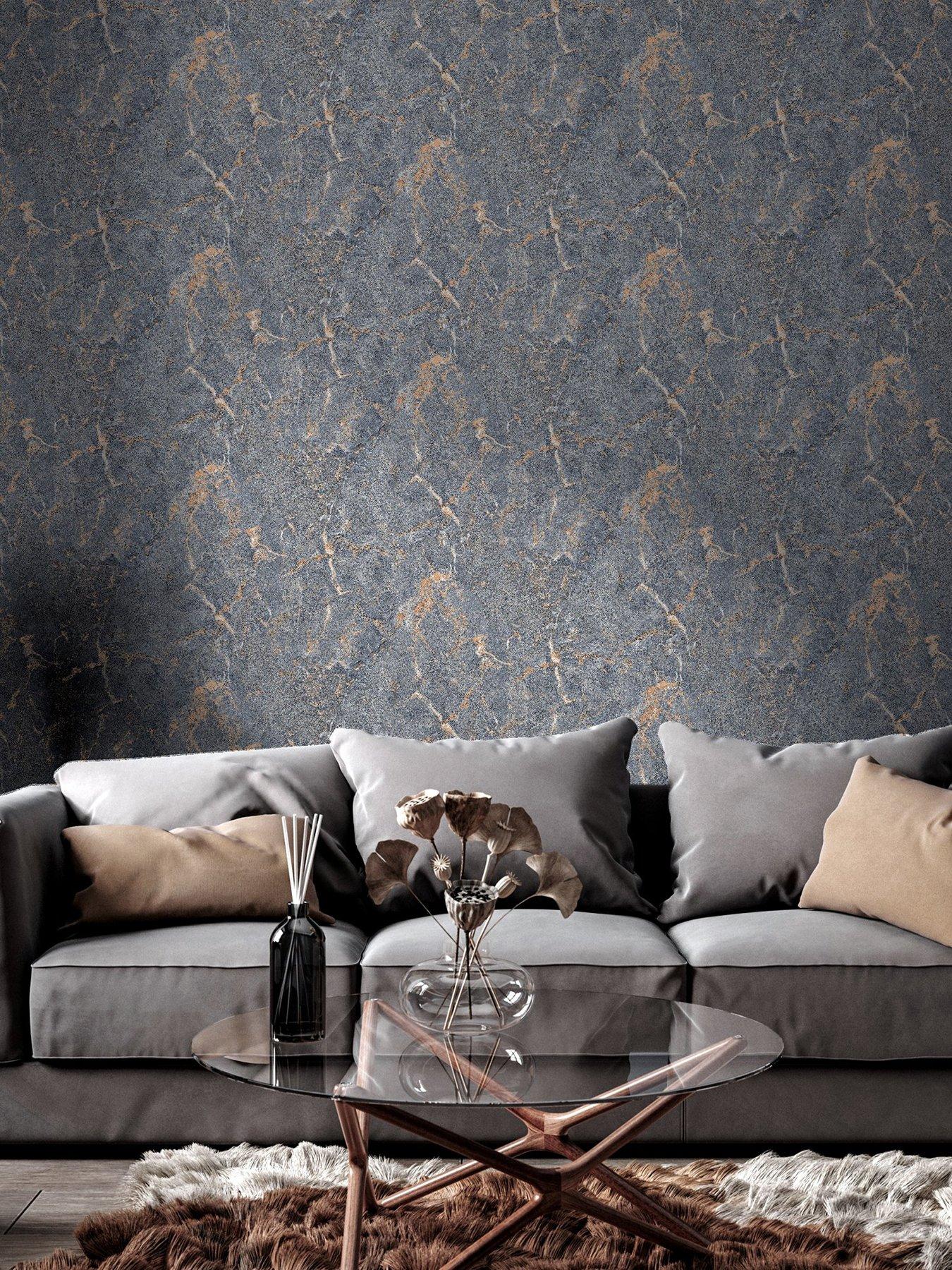 undefined Dark Mineral Grey Wallpaper