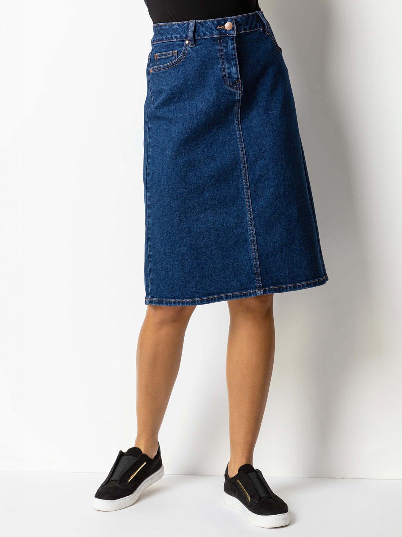 roman-cotton-denim-stretch-a-line-skirt-indigo