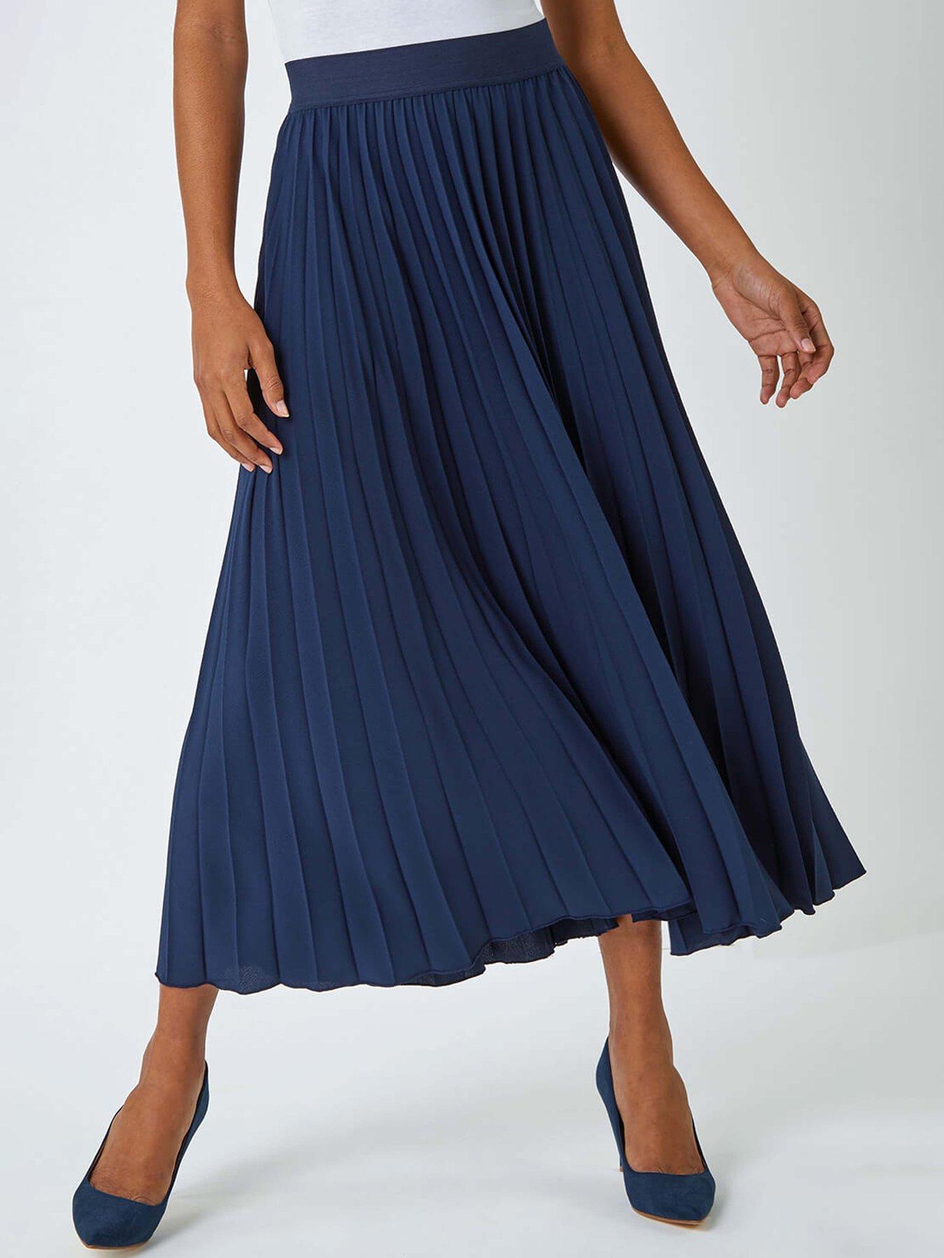 roman-pleated-maxi-stretch-skirt-navy