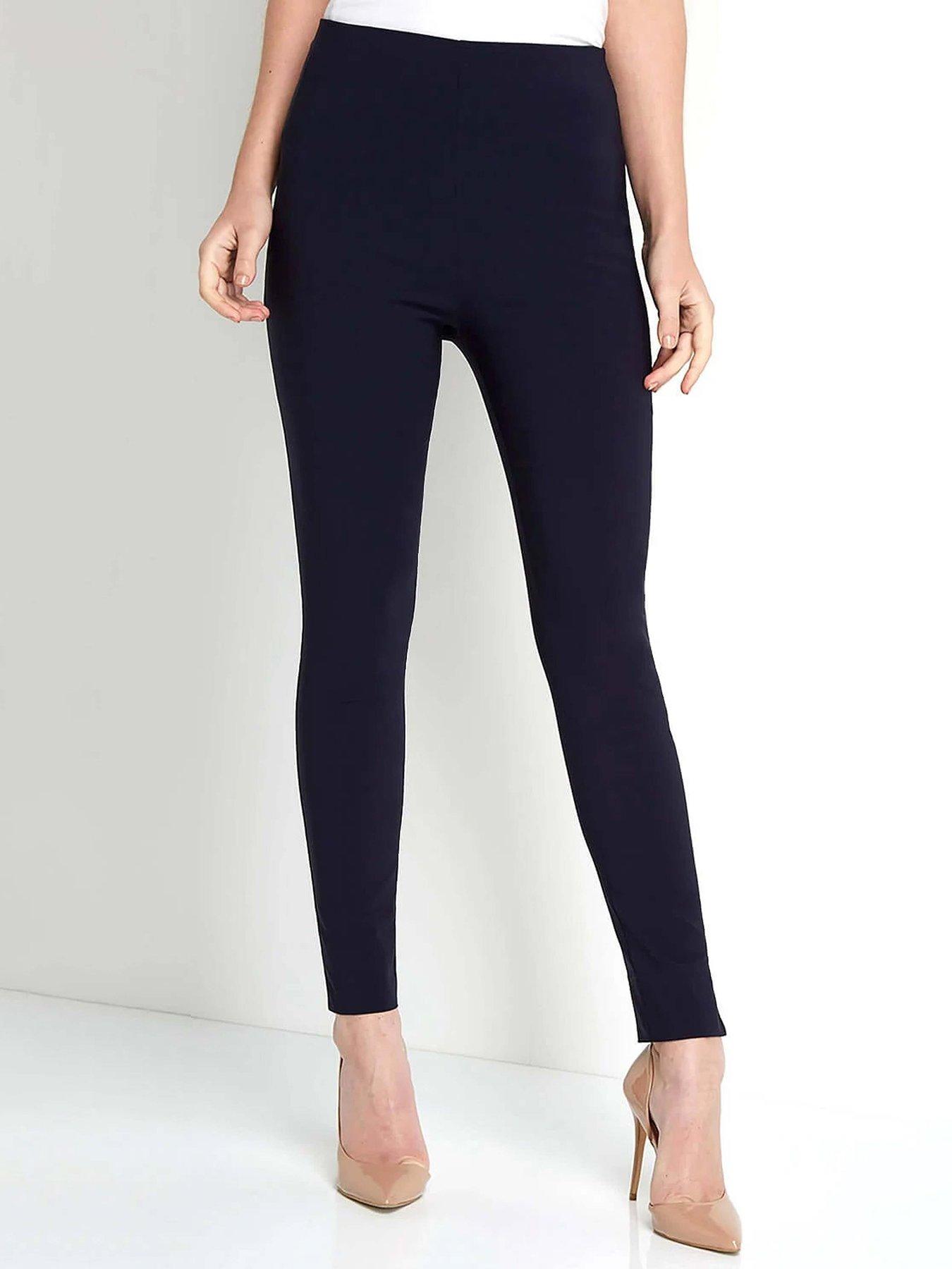 undefined Full Length Stretch Trousers - Navy