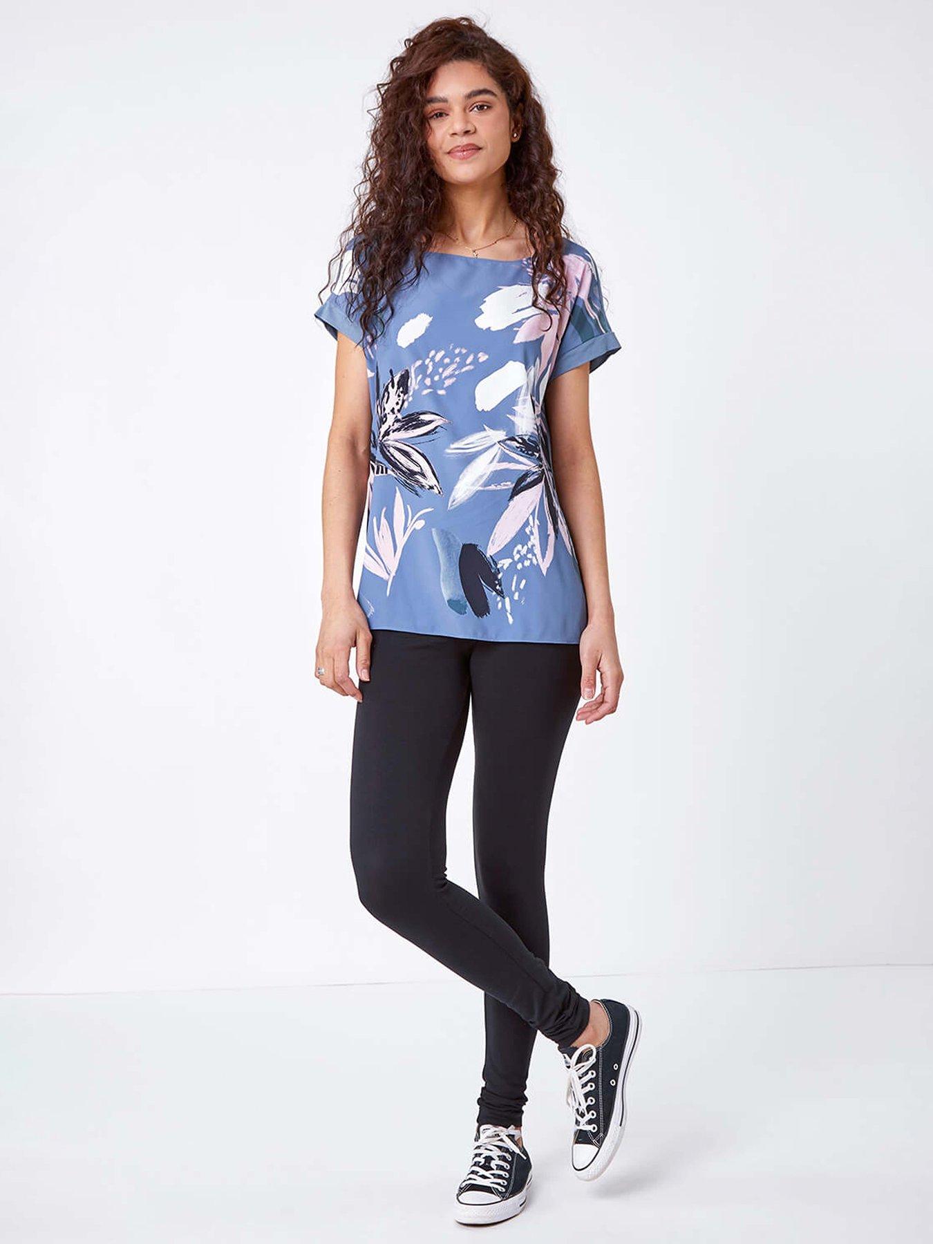 roman-stretch-plain-leggings-black