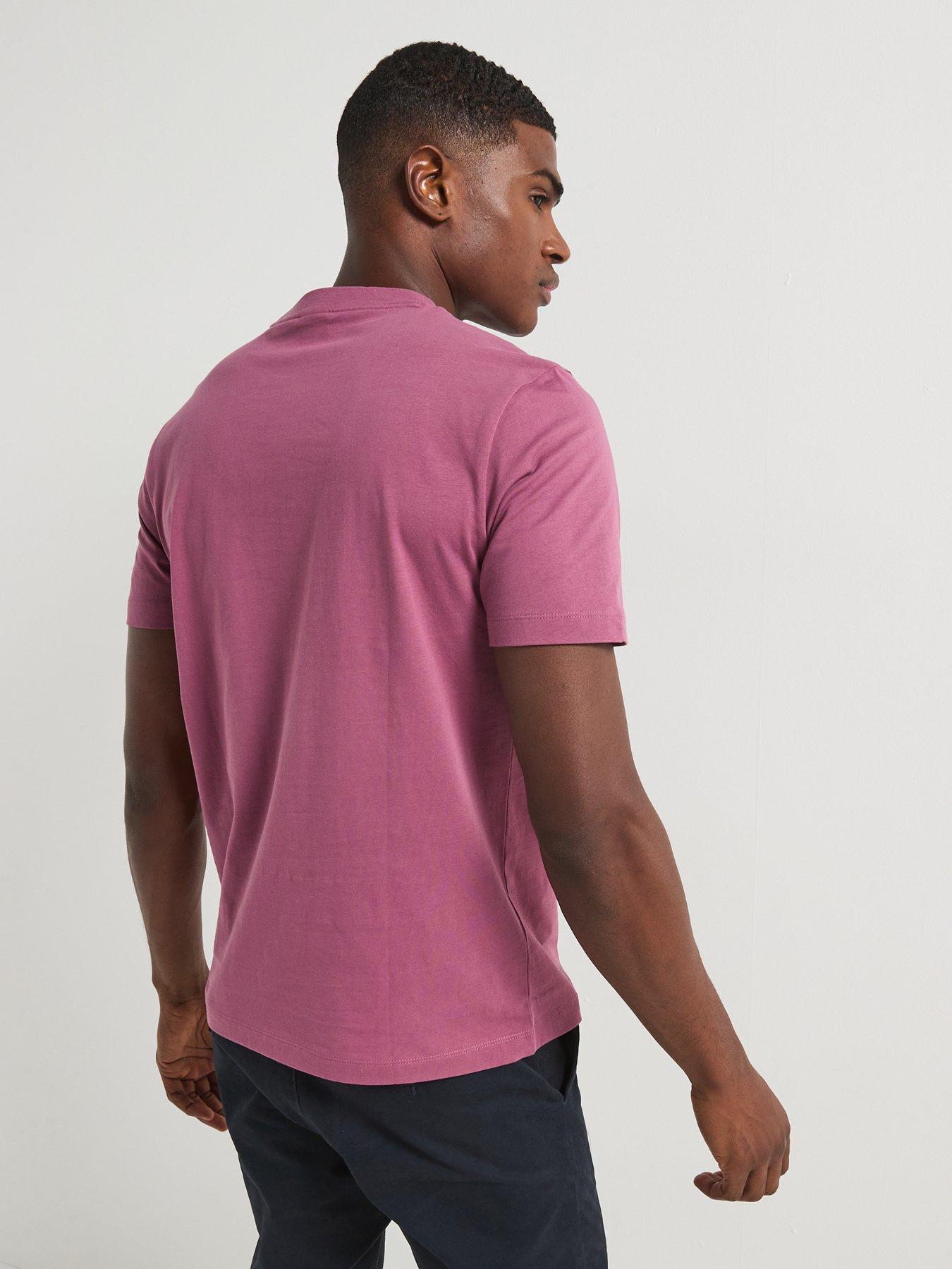  image of boss-c-thompson-70-regular-fit-script-logo-t-shirt-purple