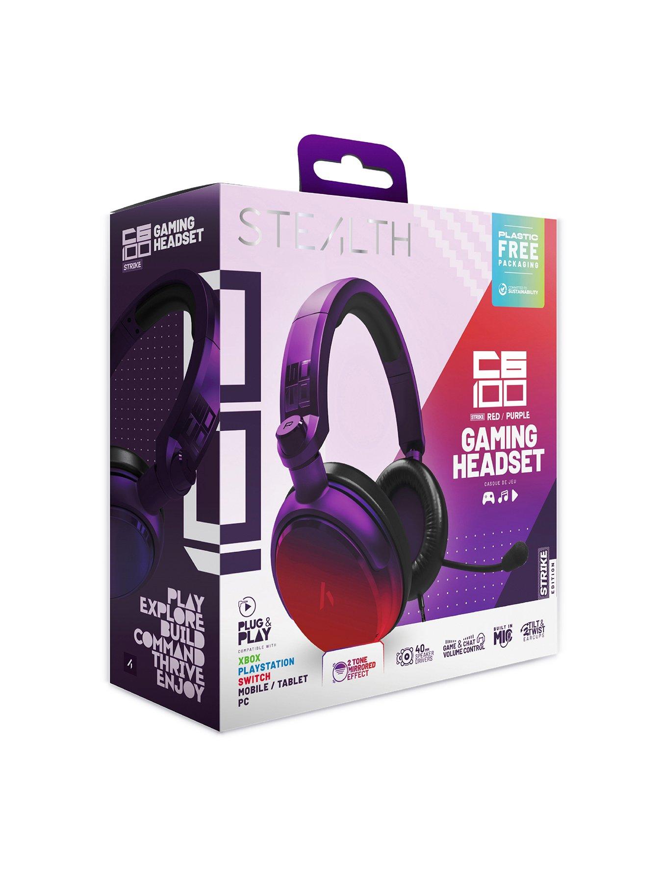  image of stealth-c6-100-headset-strike-redamppurple