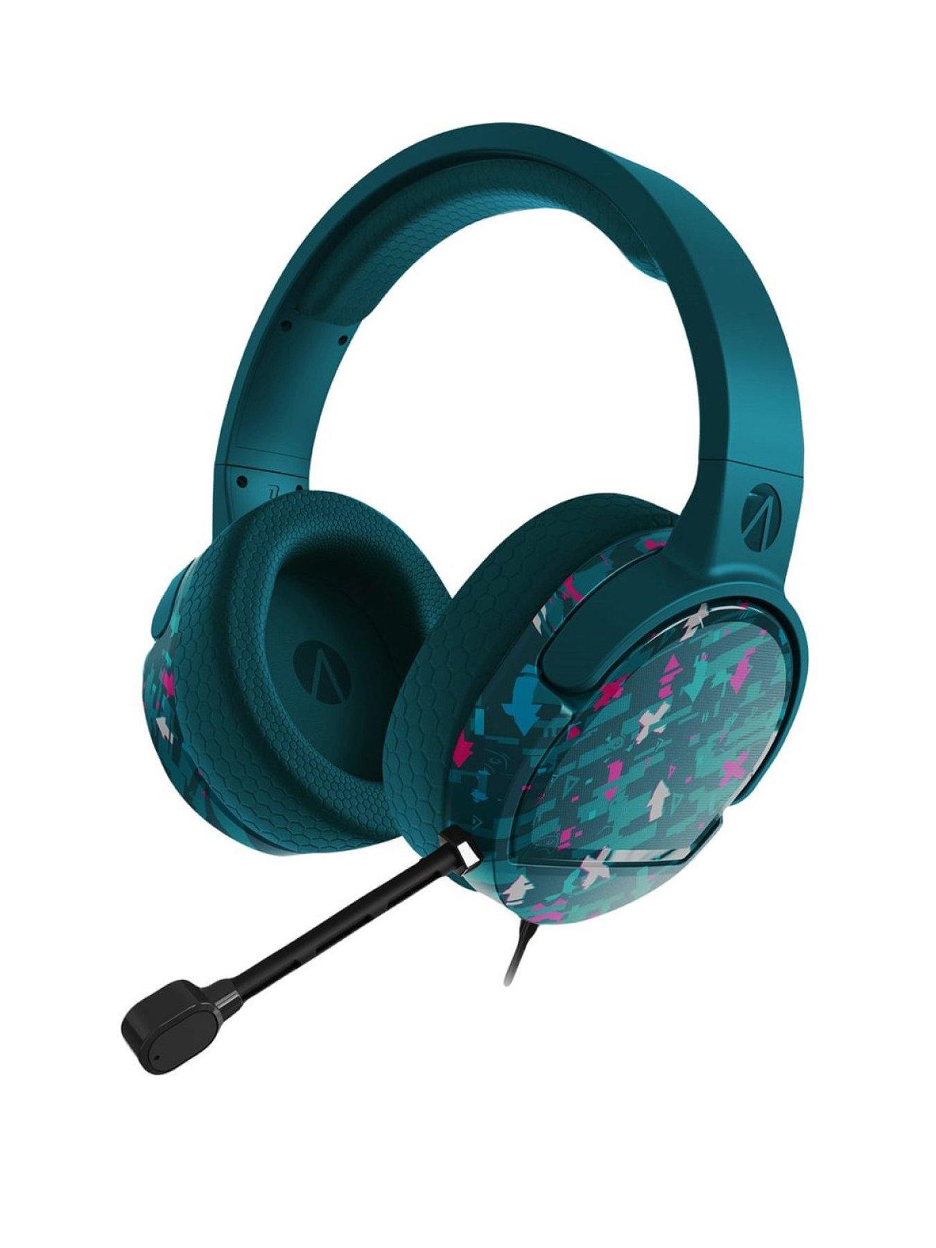  image of stealth-panther-headset-glitch-teal