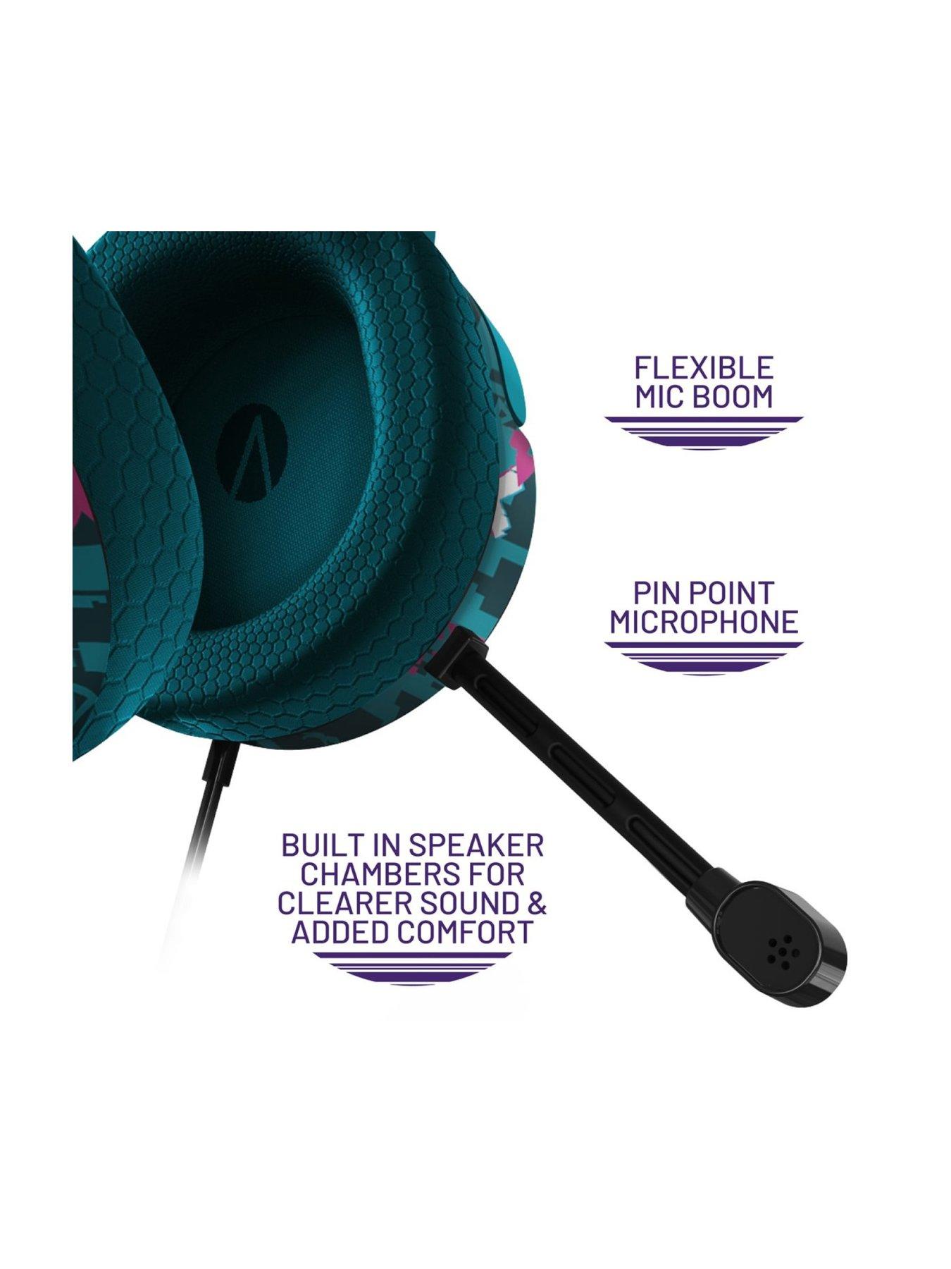  image of stealth-panther-headset-glitch-teal