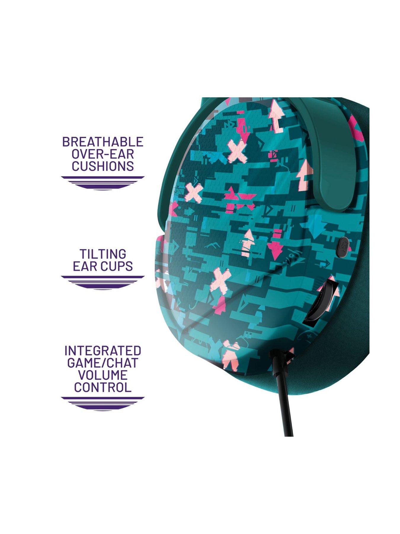  image of stealth-panther-headset-glitch-teal