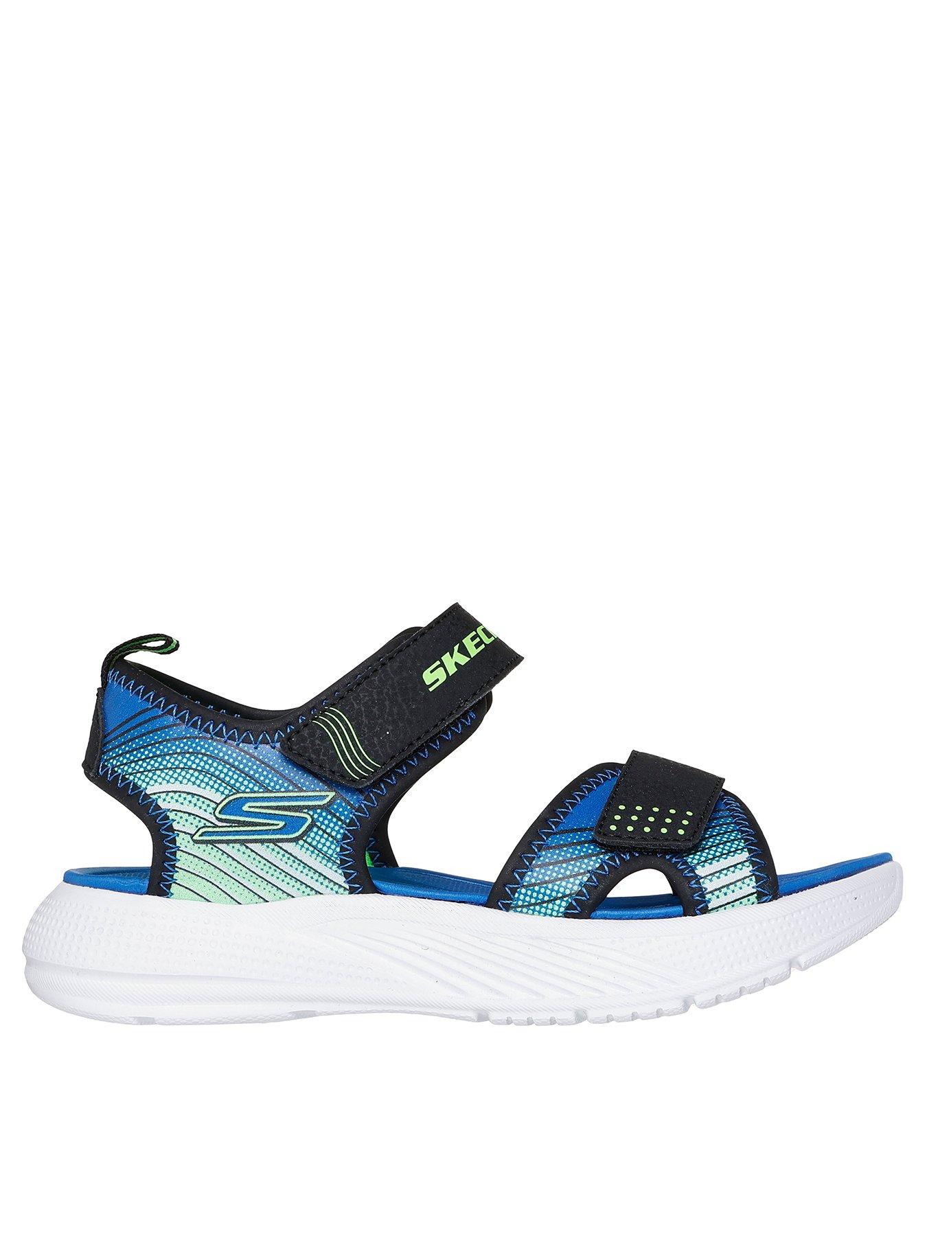 skechers-lightweight-sandals-with-linear-details-black